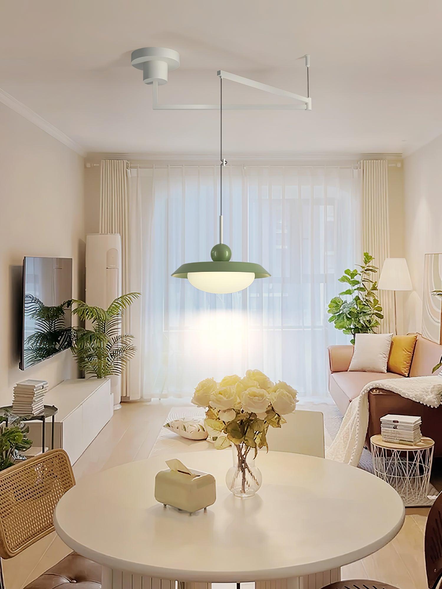 Morandi layered LED pendant light
