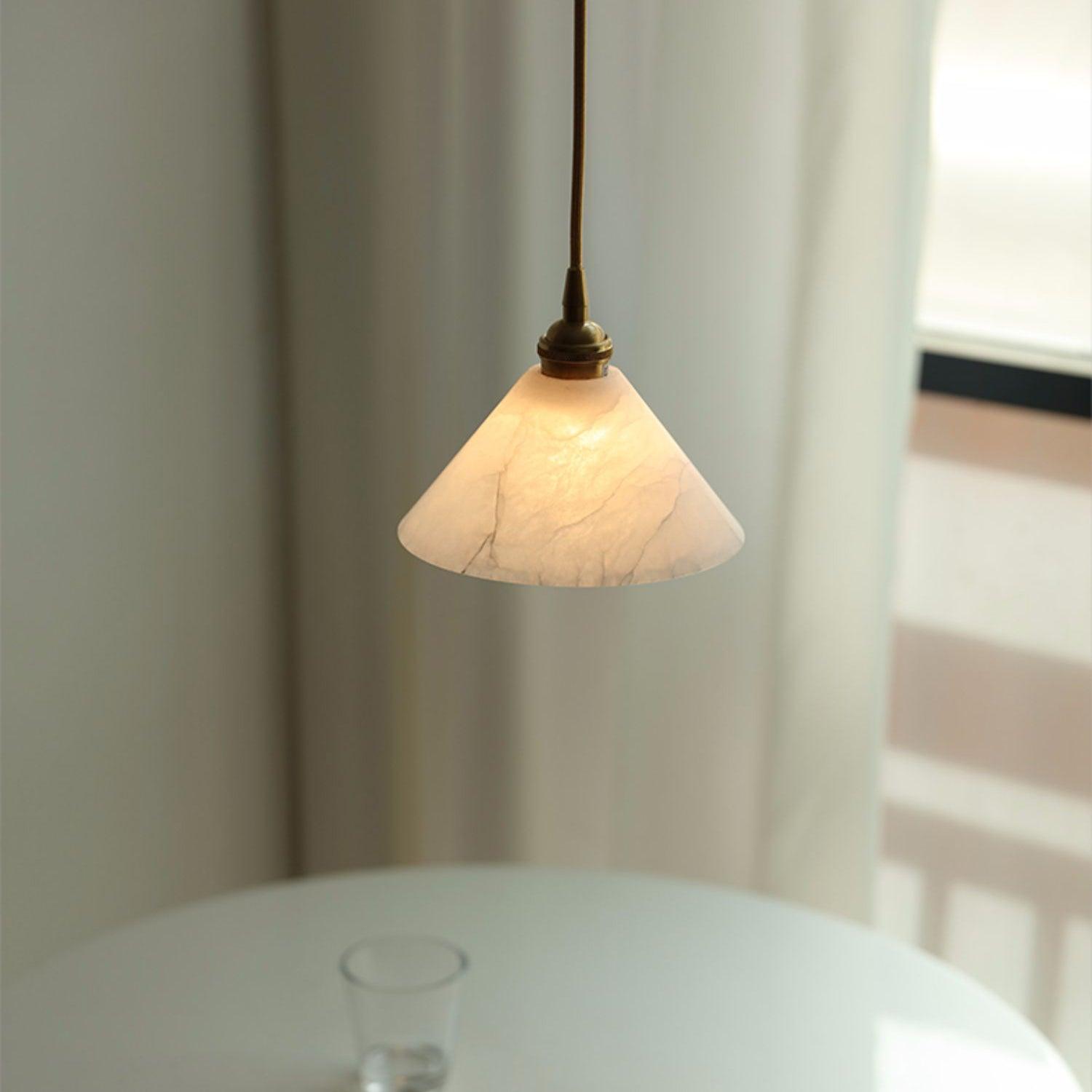 Conical Brass Pendant Lamp - Cueteks