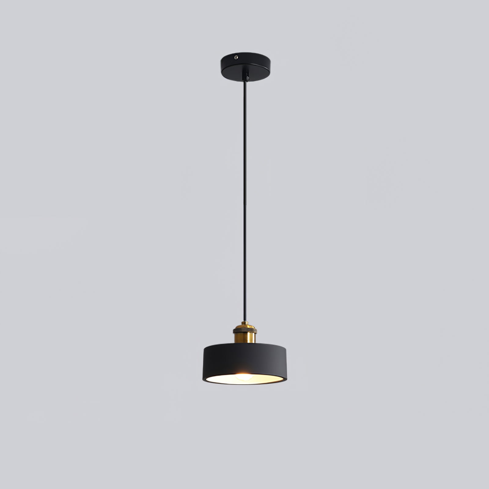 Model C Black drum pendant