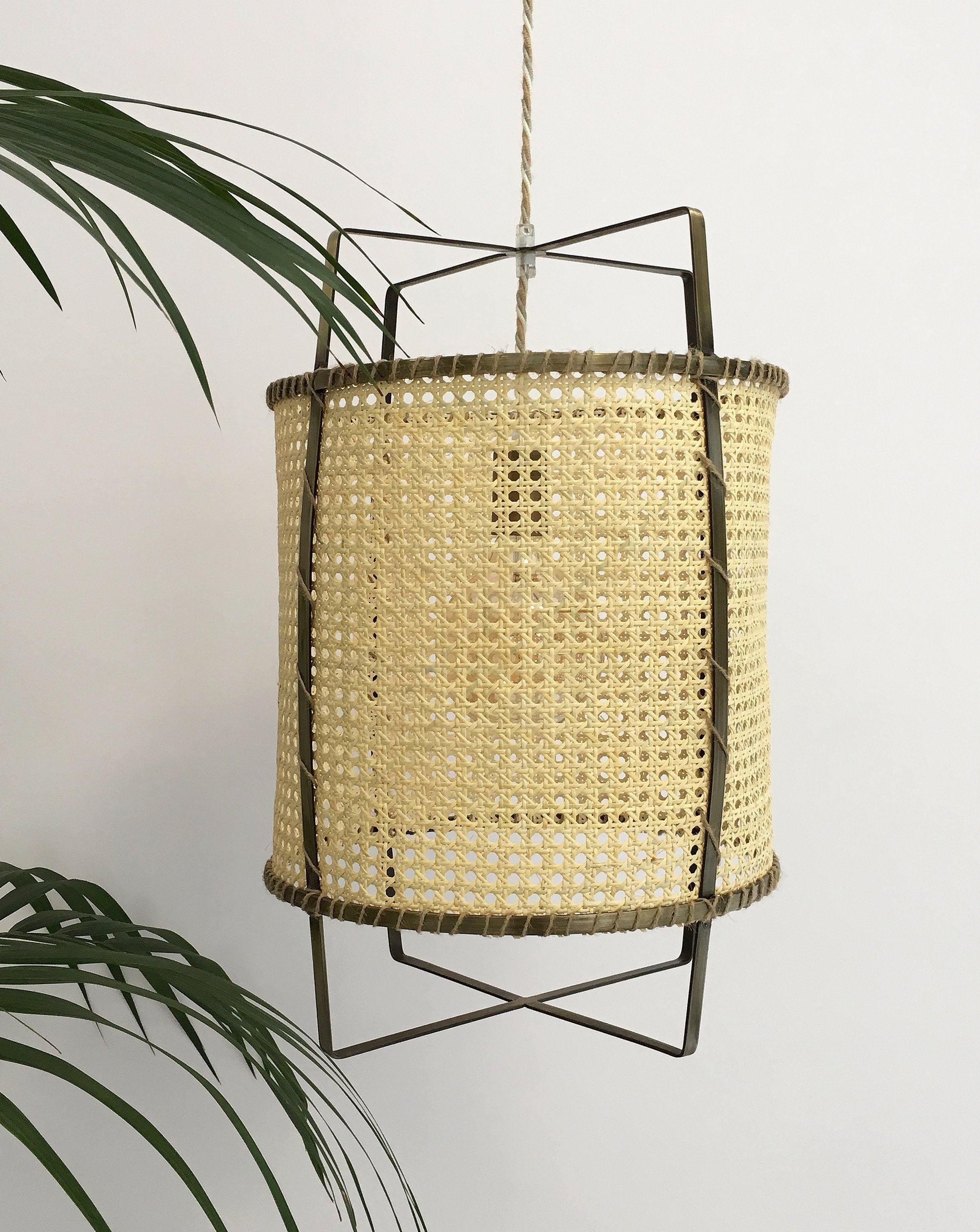 Rattan Cane Pendant Light - Cueteks