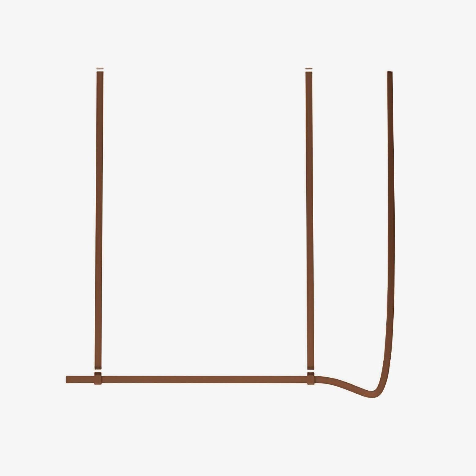 Brown Belt suspension on a plain background