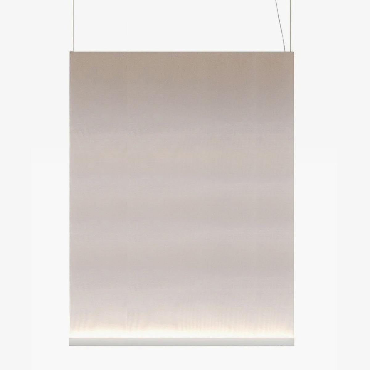 Tall 90 × 130 cm fabric pendant panel with white lower rail