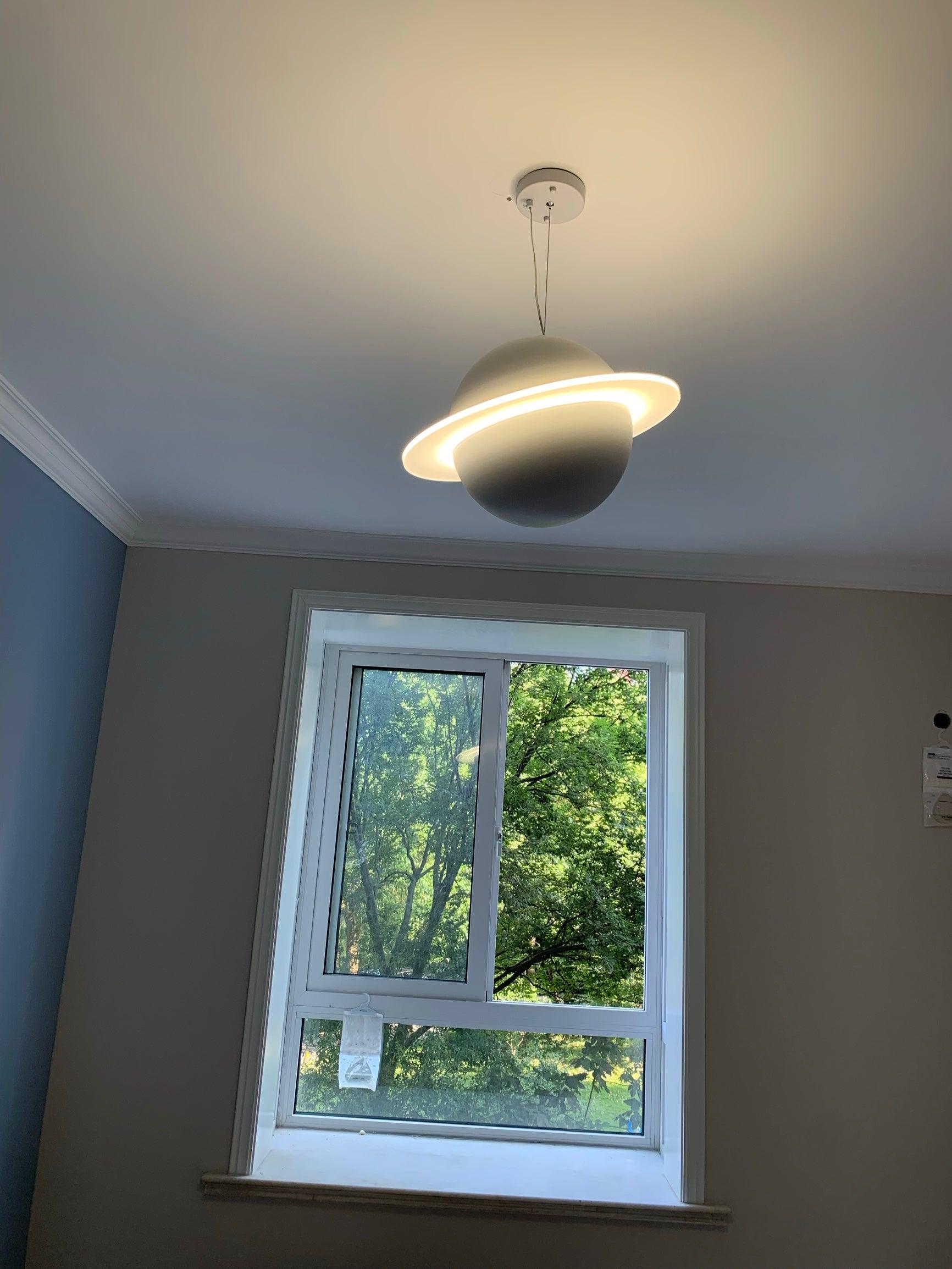 Jupiter Ring white LED pendant light