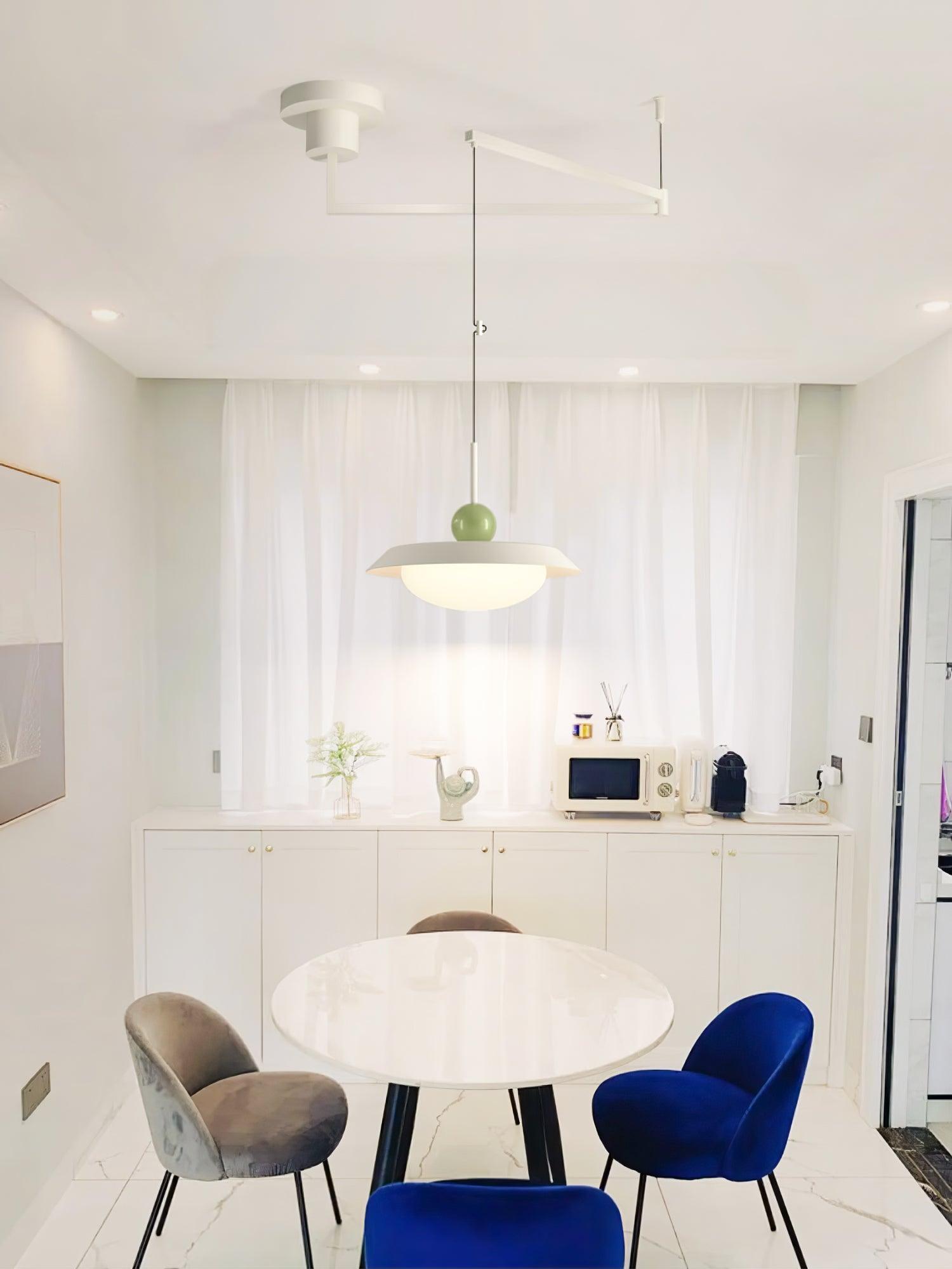 Morandi layered LED pendant light