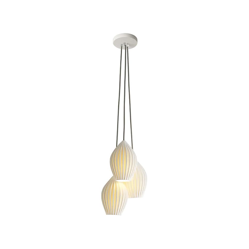 Ceramic Ribbed Pendant light - Cueteks