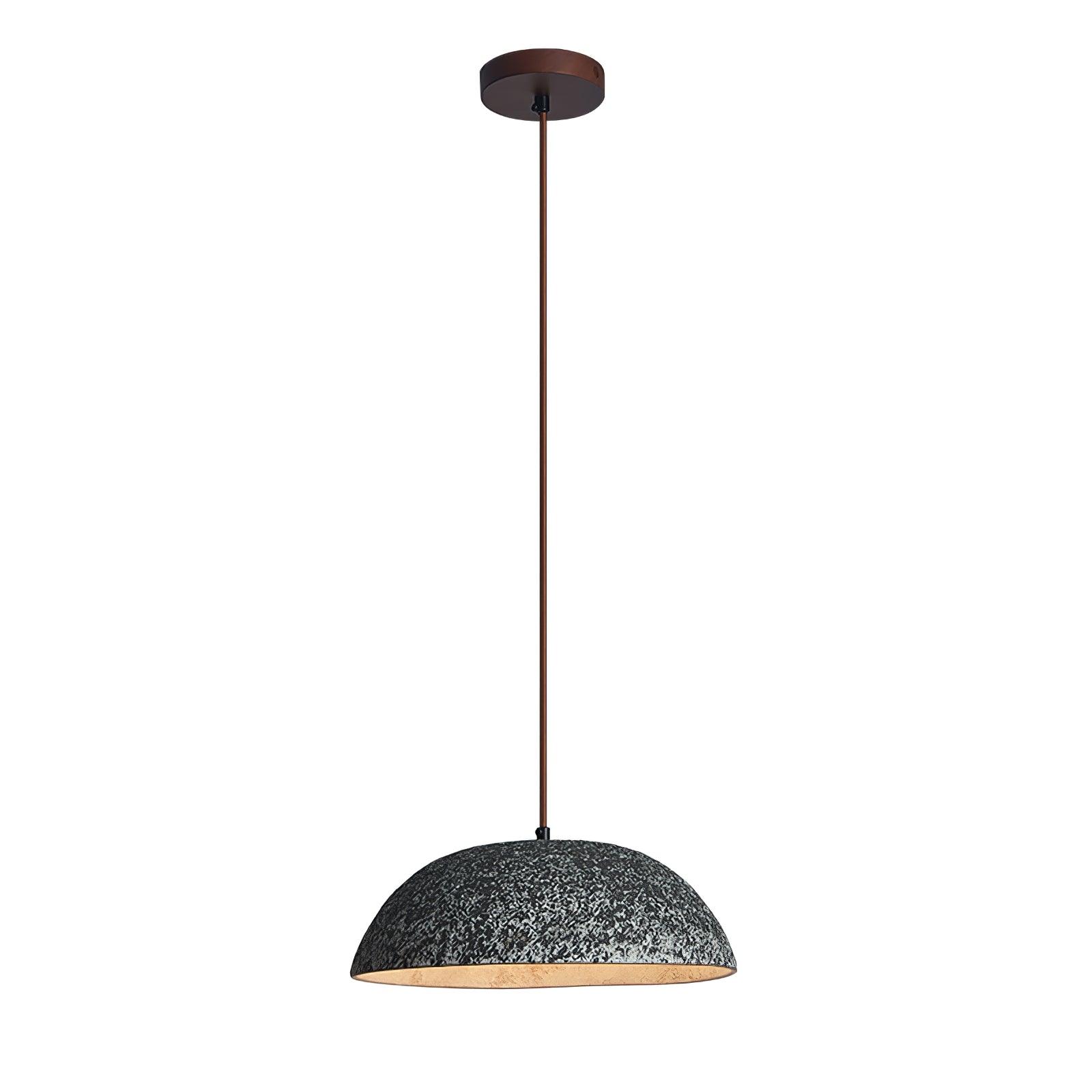 Front view of Black ceramic dome and suspension