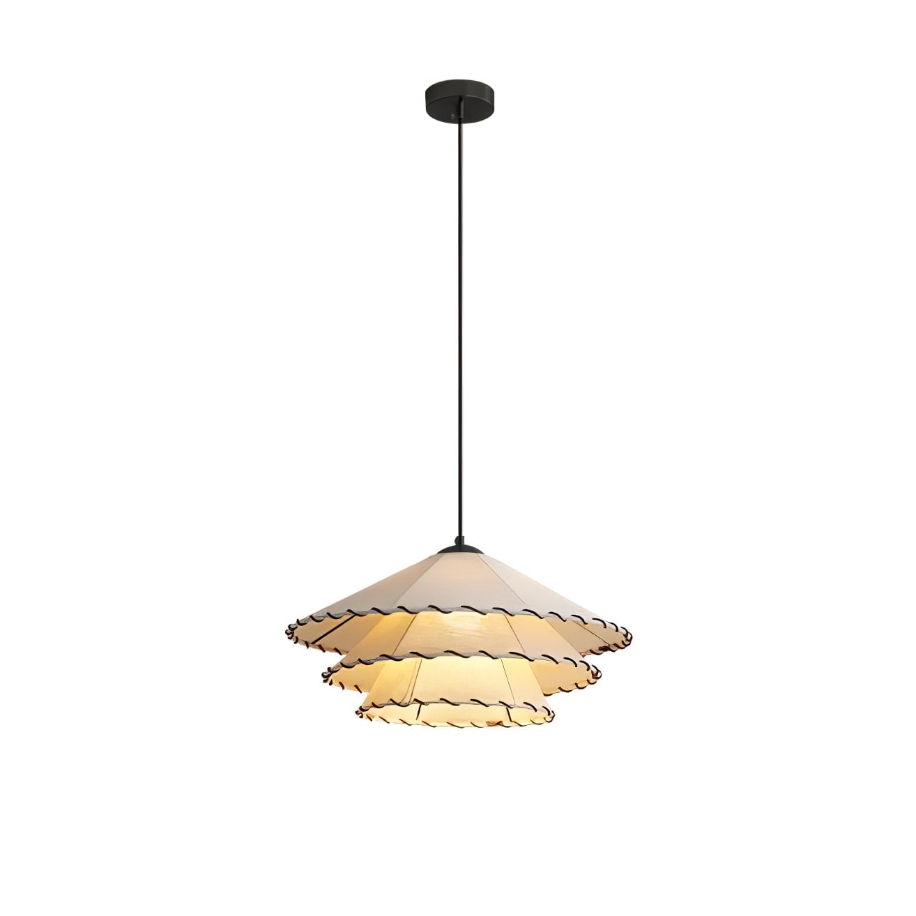 Lotus Leaf Fabric Pendant Light - Cueteks