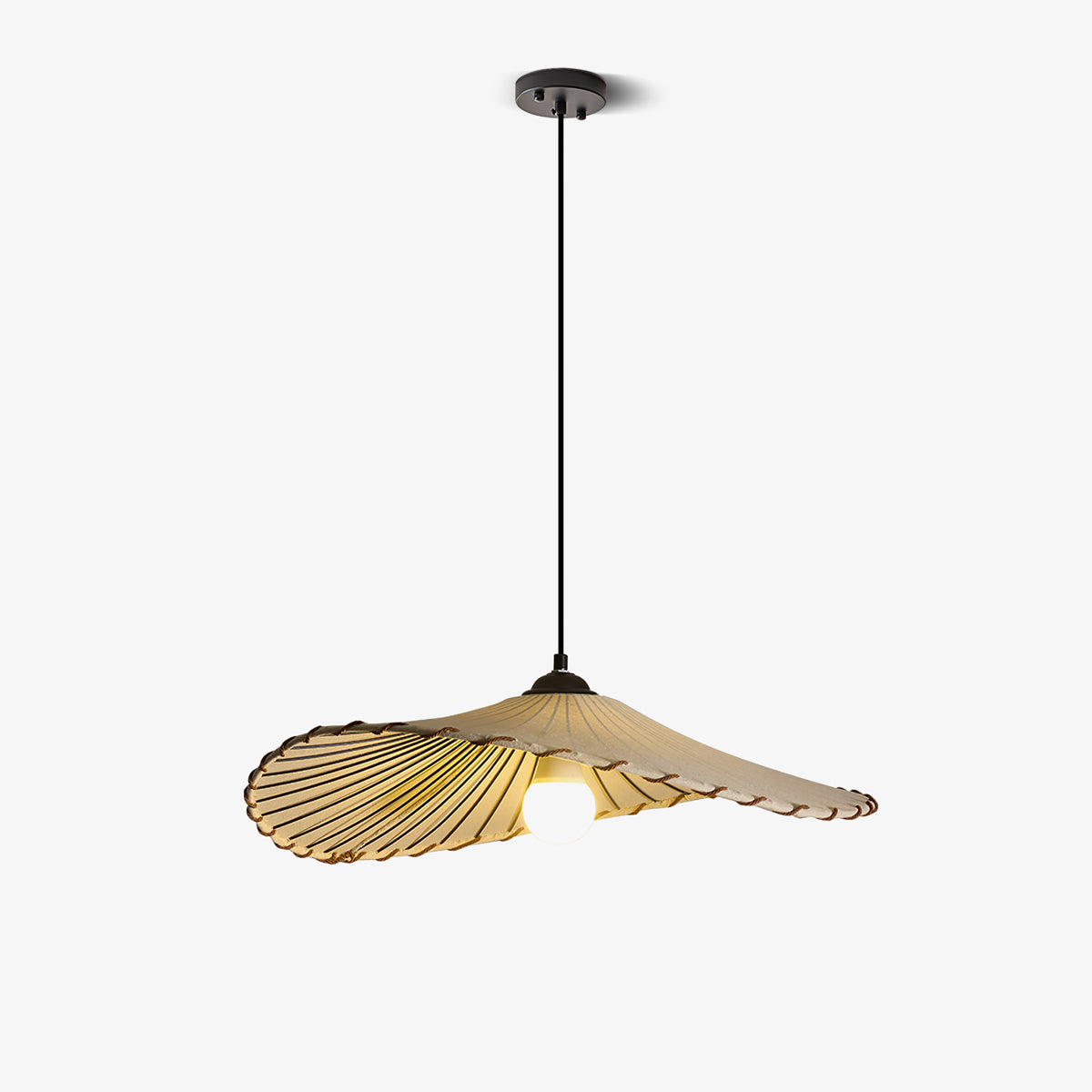 Lotus Leaf Fabric Pendant Light - Cueteks