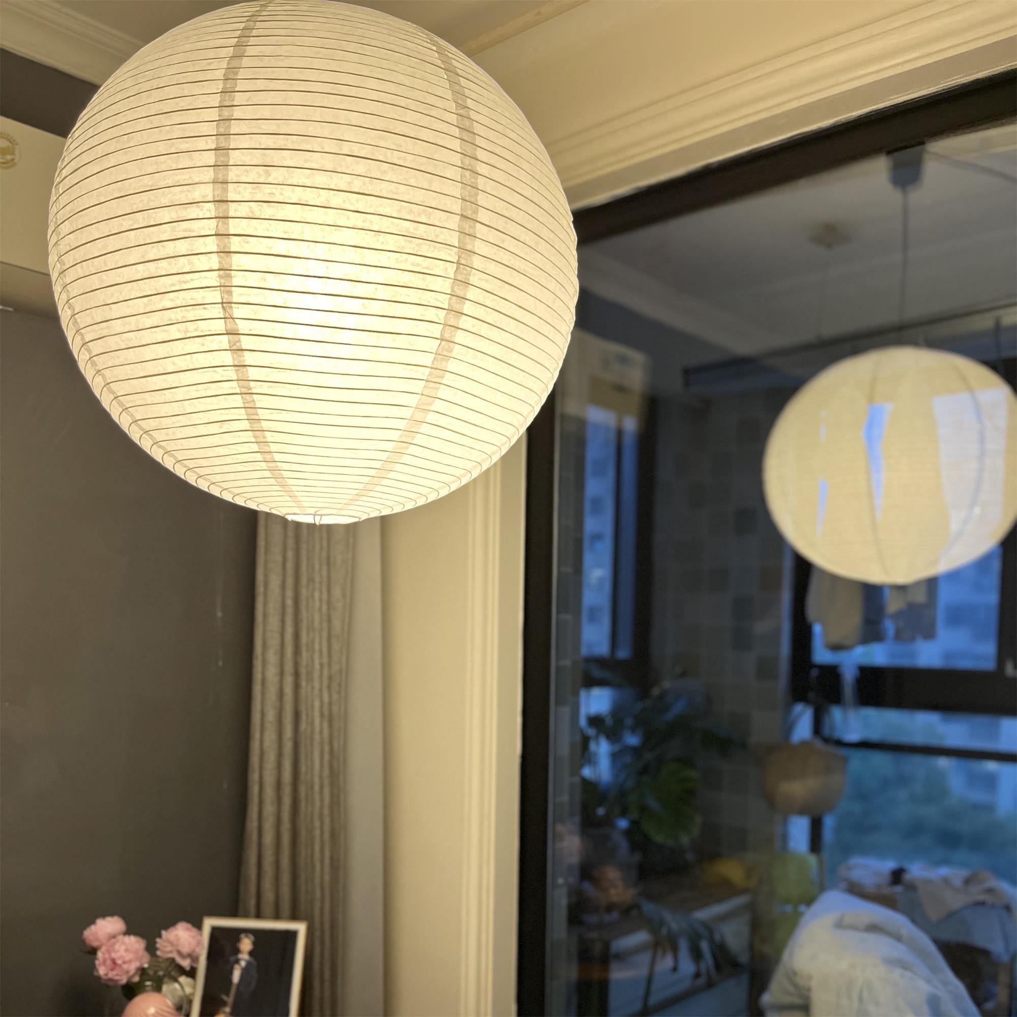 Washi Paper Round Series Pendant Lamp - Cueteks