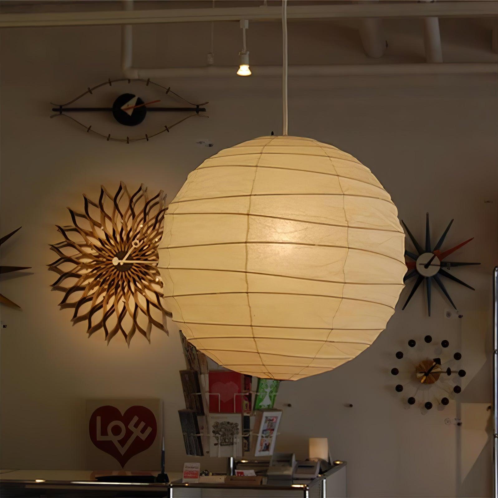 Washi Paper Pendant Lamp - Cueteks