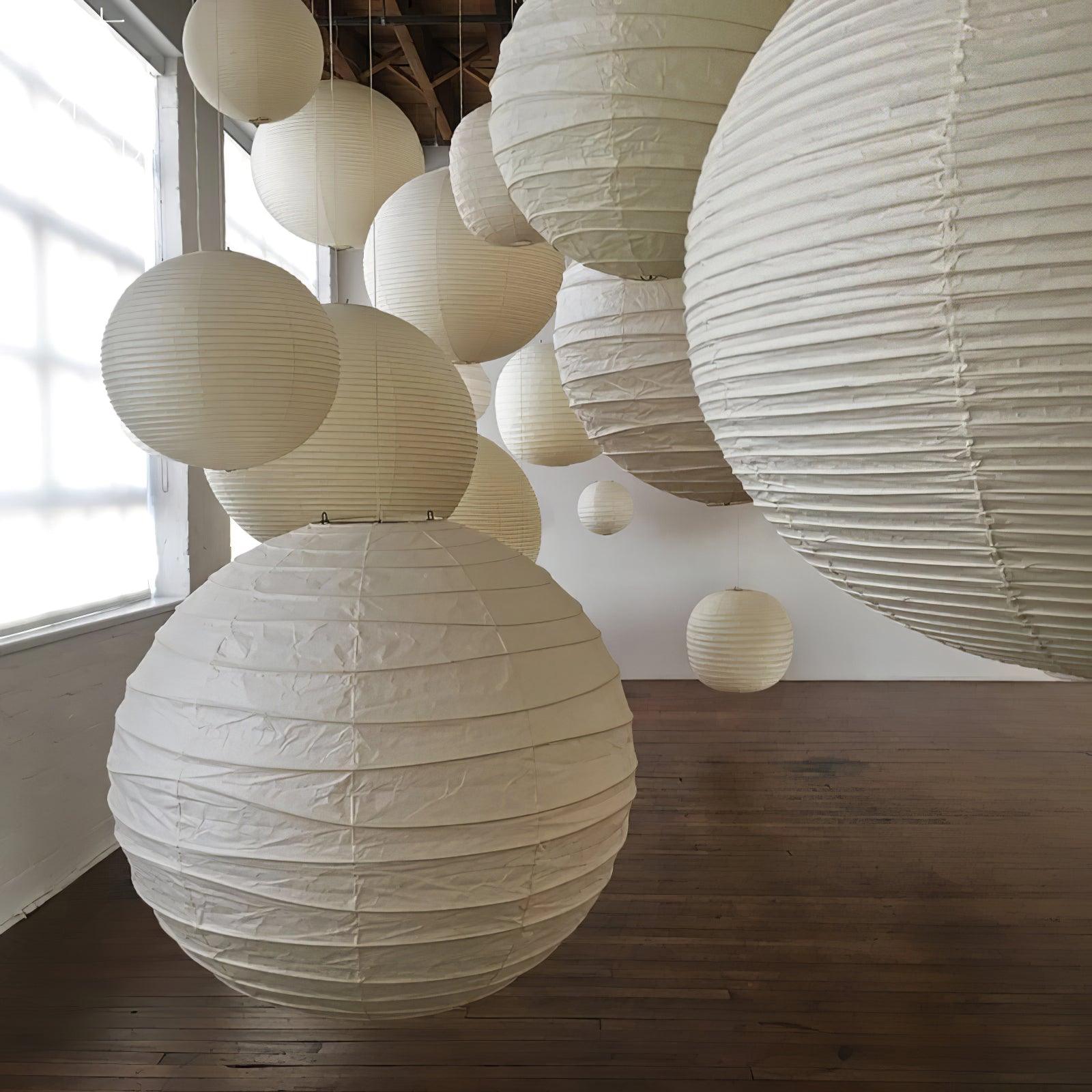 Washi Paper Pendant Lamp - Cueteks