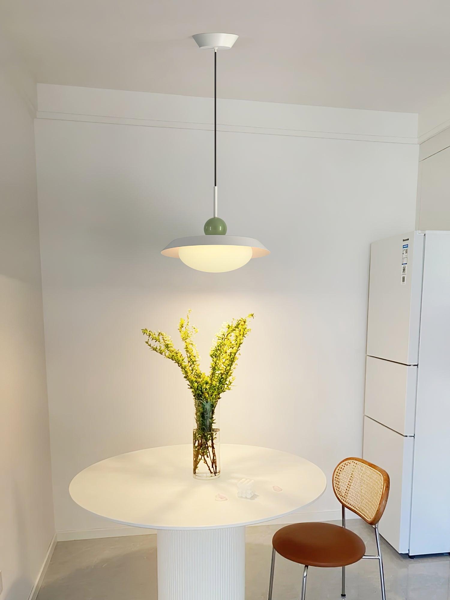 Morandi layered LED pendant light