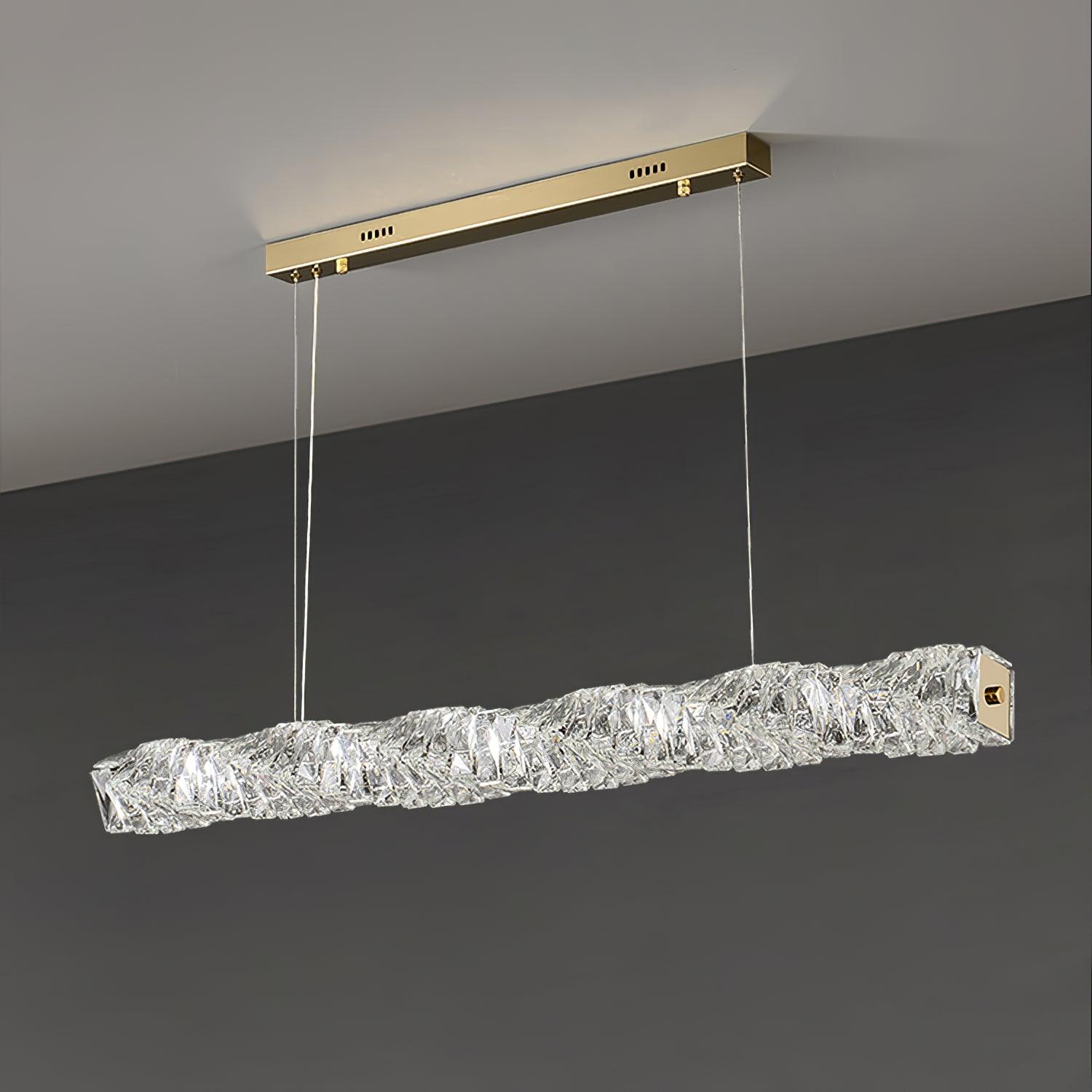 Long Crystal Pendant Lamp - Cueteks