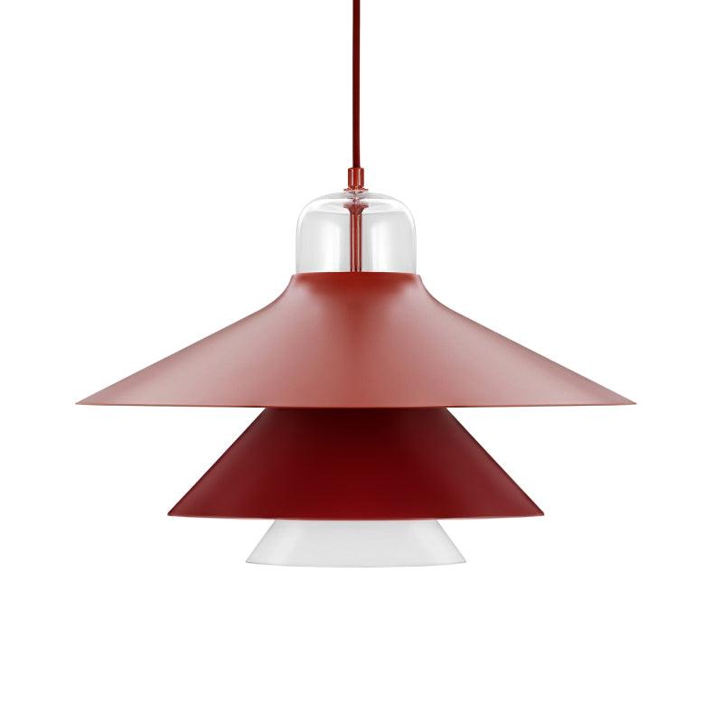 Large Red layered pendant product view