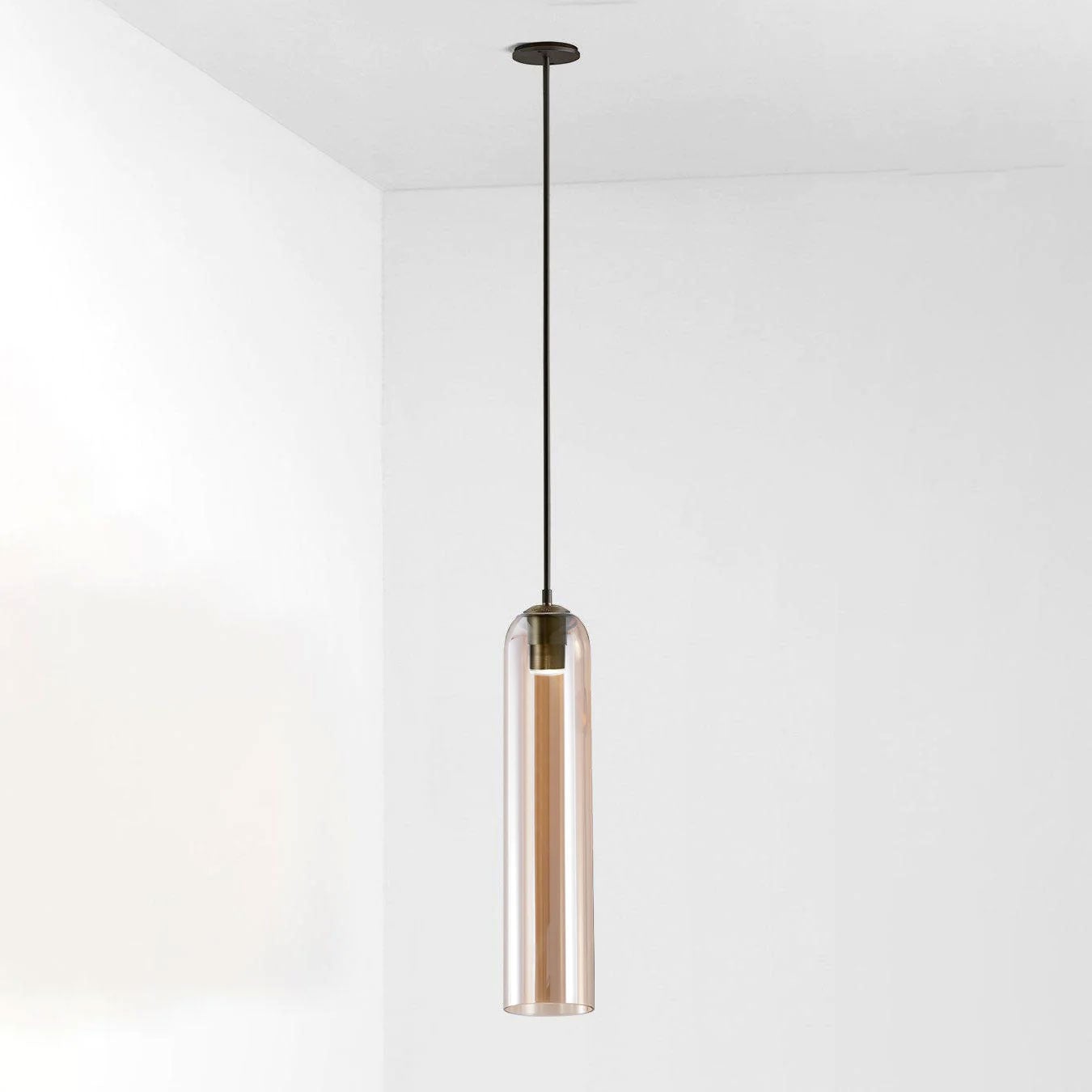 Long Tube Glass Pendant Light - Cueteks