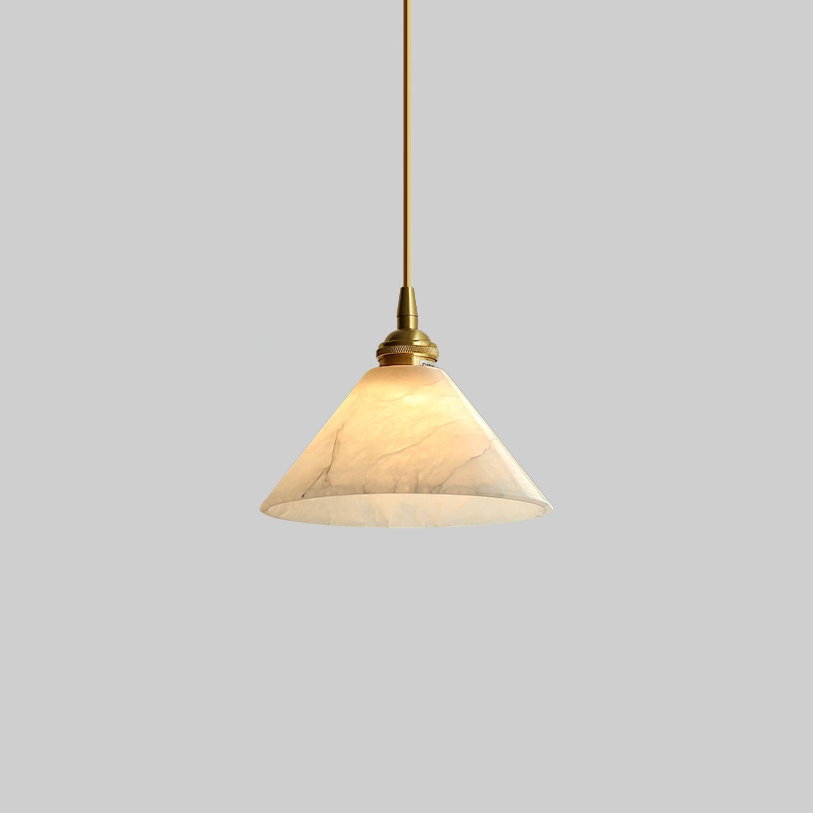 Conical Brass Pendant Lamp - Cueteks