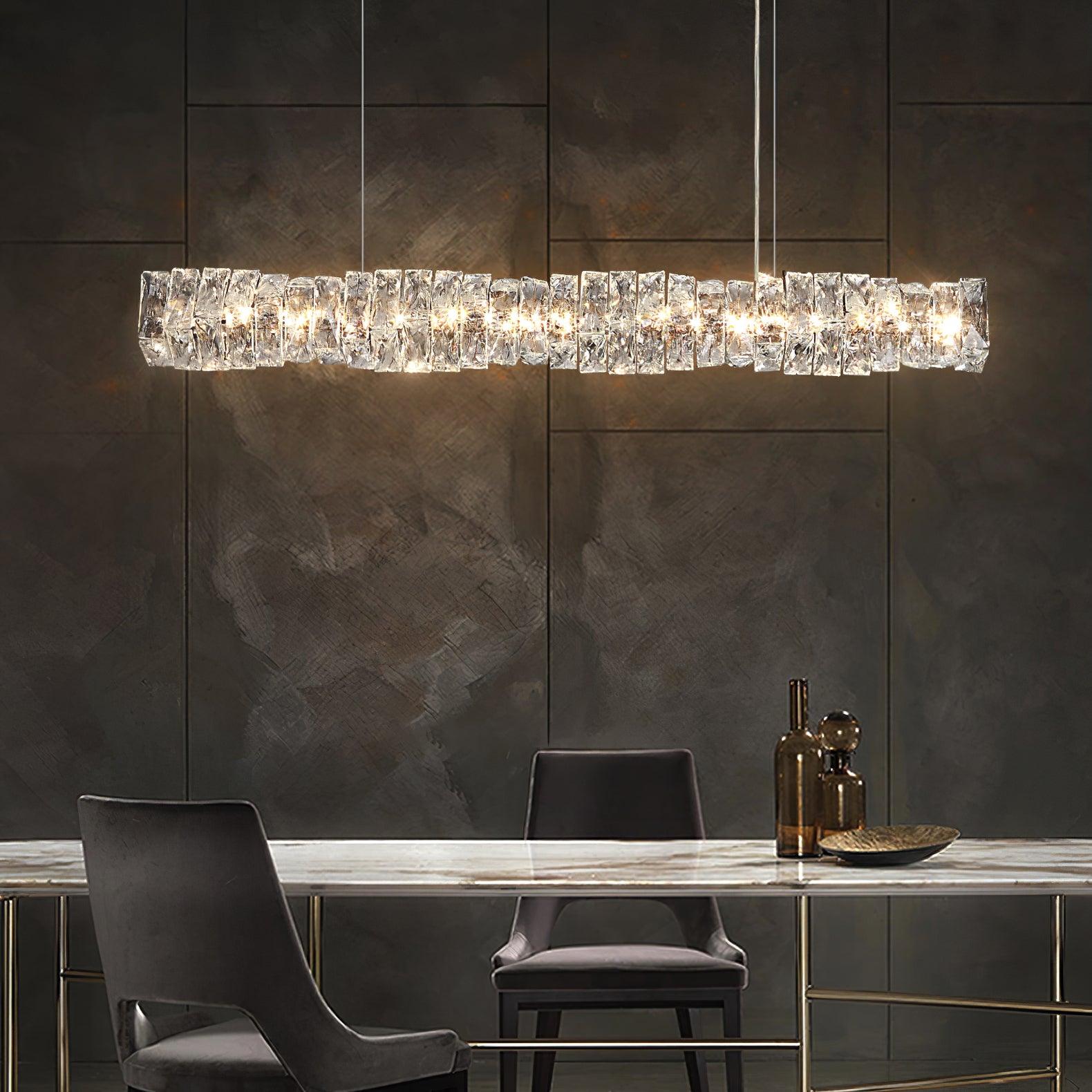 Long Crystal Pendant Lamp - Cueteks