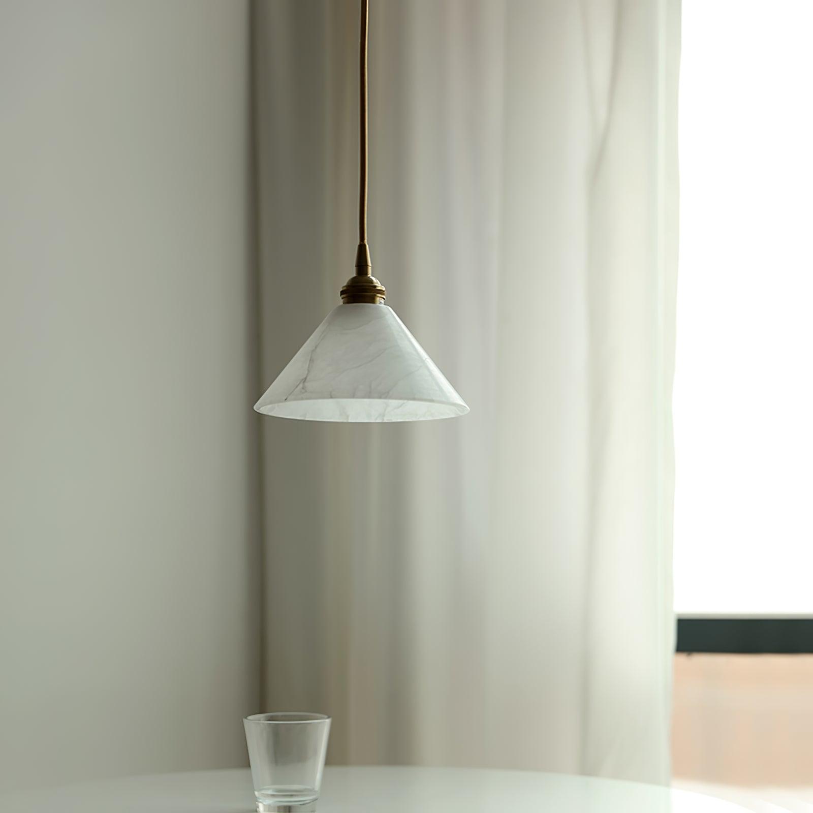 Conical Brass Pendant Lamp - Cueteks
