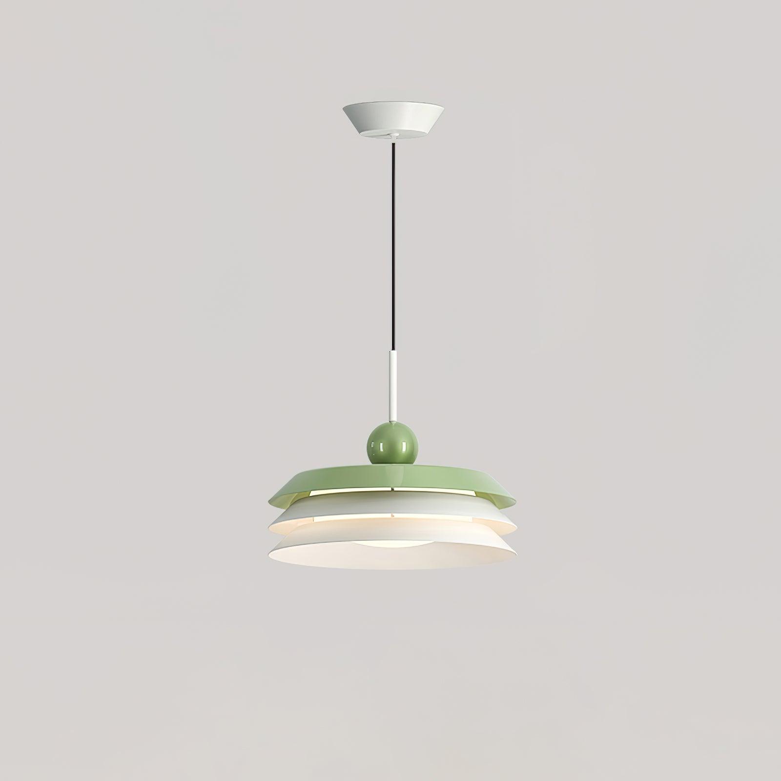 Morandi layered LED pendant light