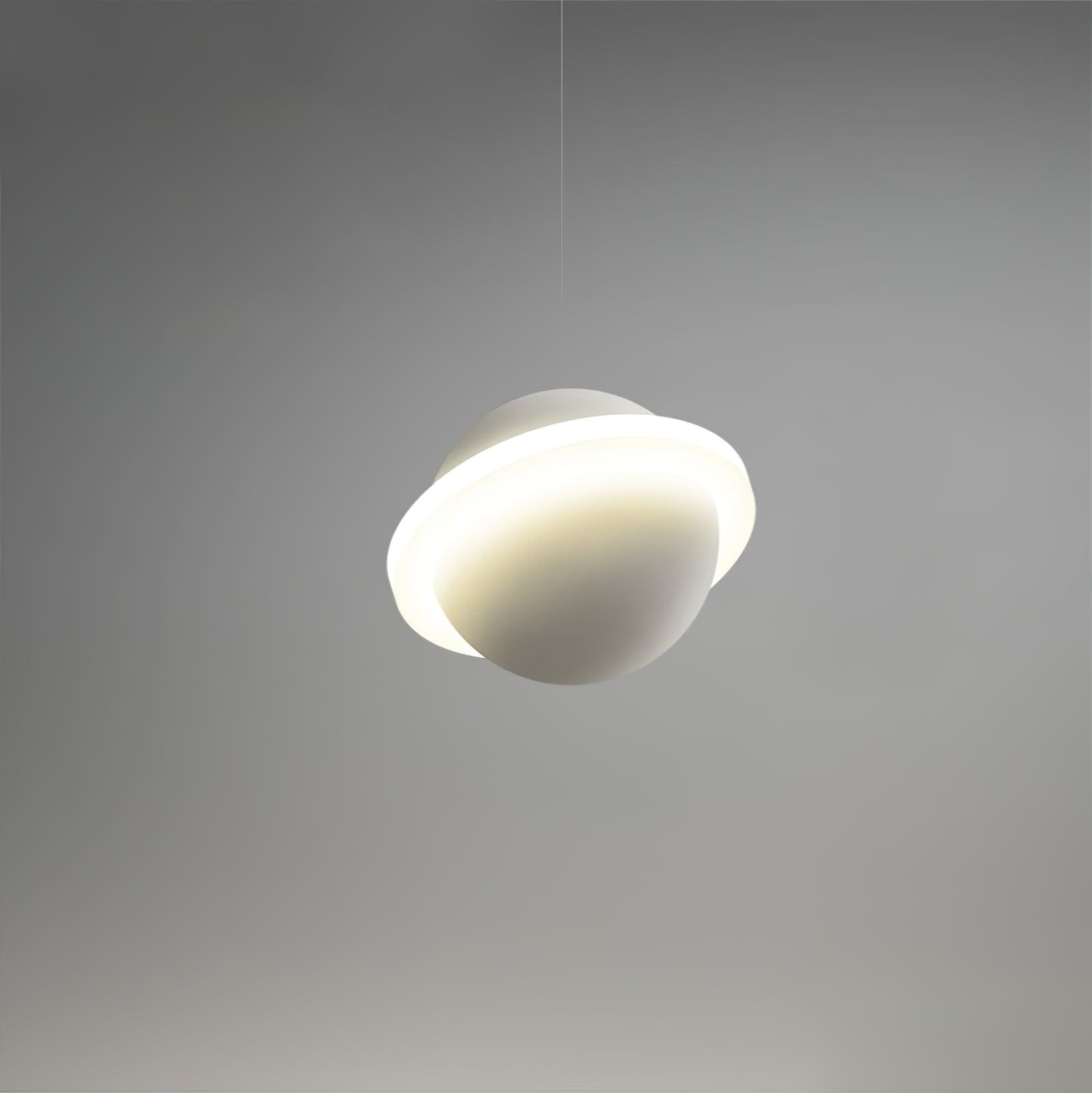 Jupiter Ring white LED pendant light
