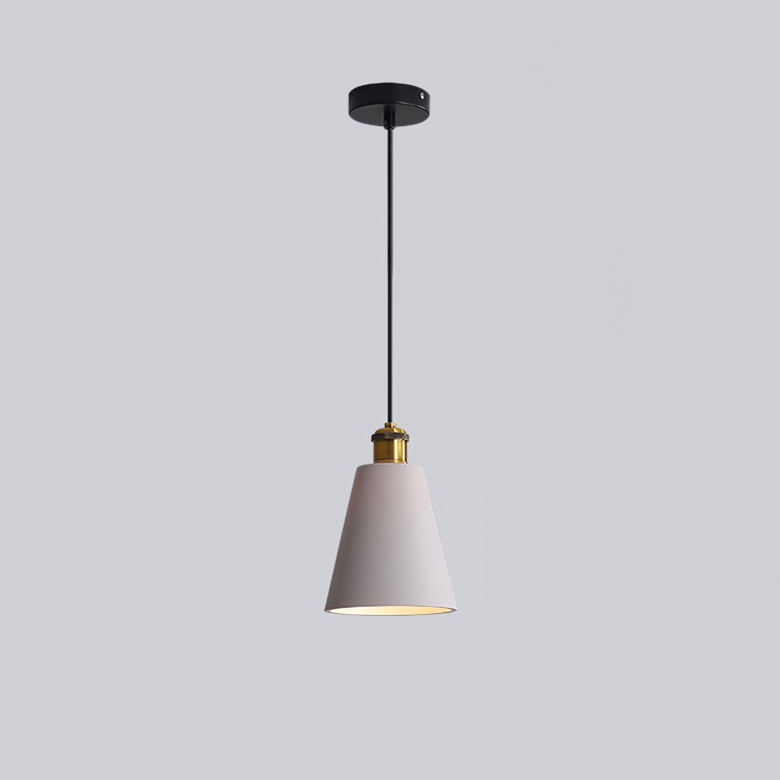 Model A Grey tall cone pendant