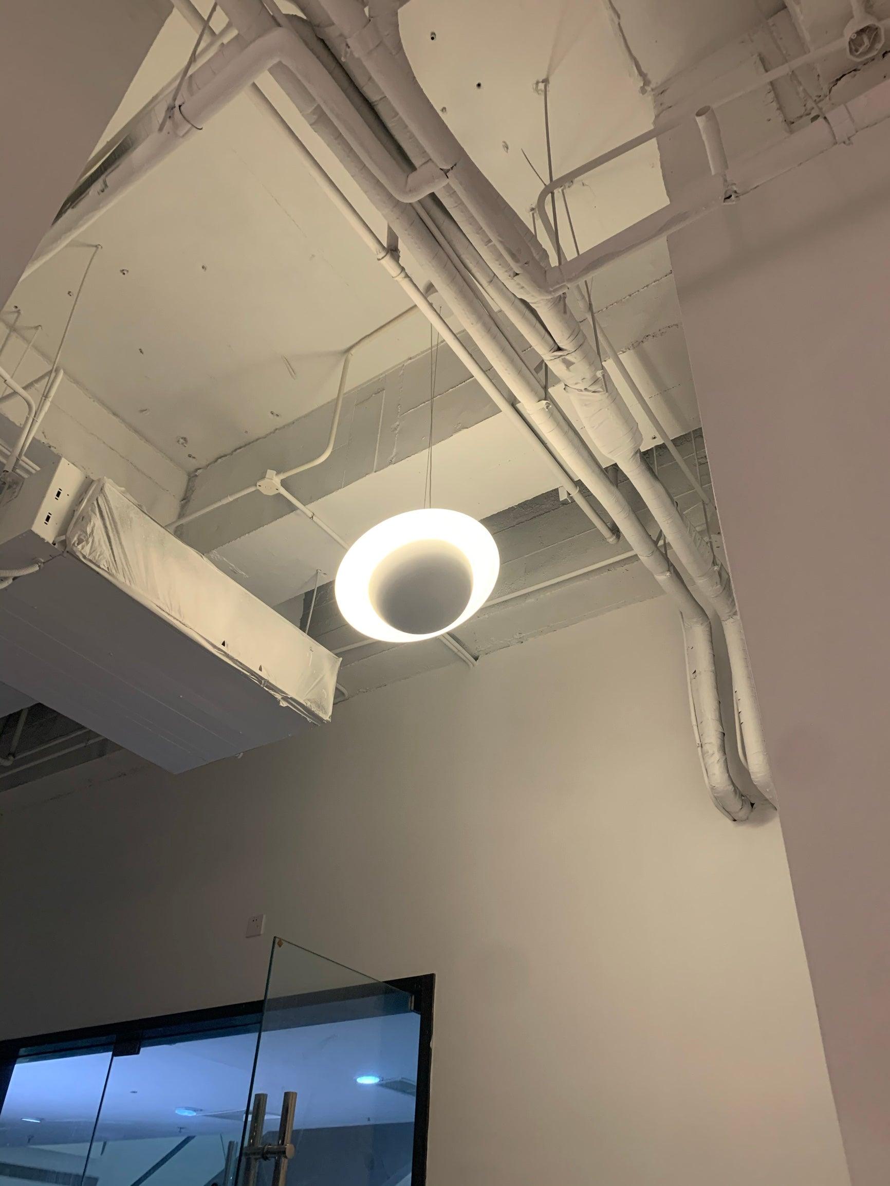 Jupiter Ring white LED pendant light
