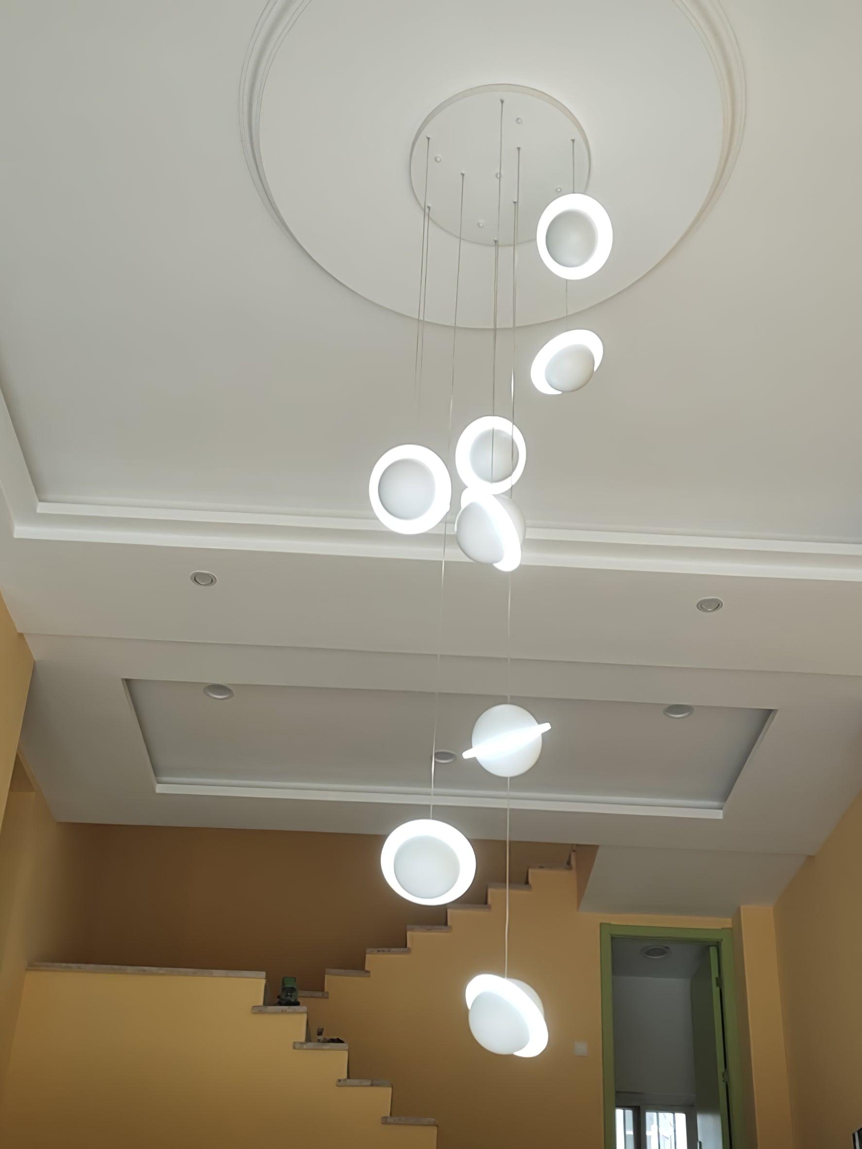 Jupiter Ring white LED pendant light