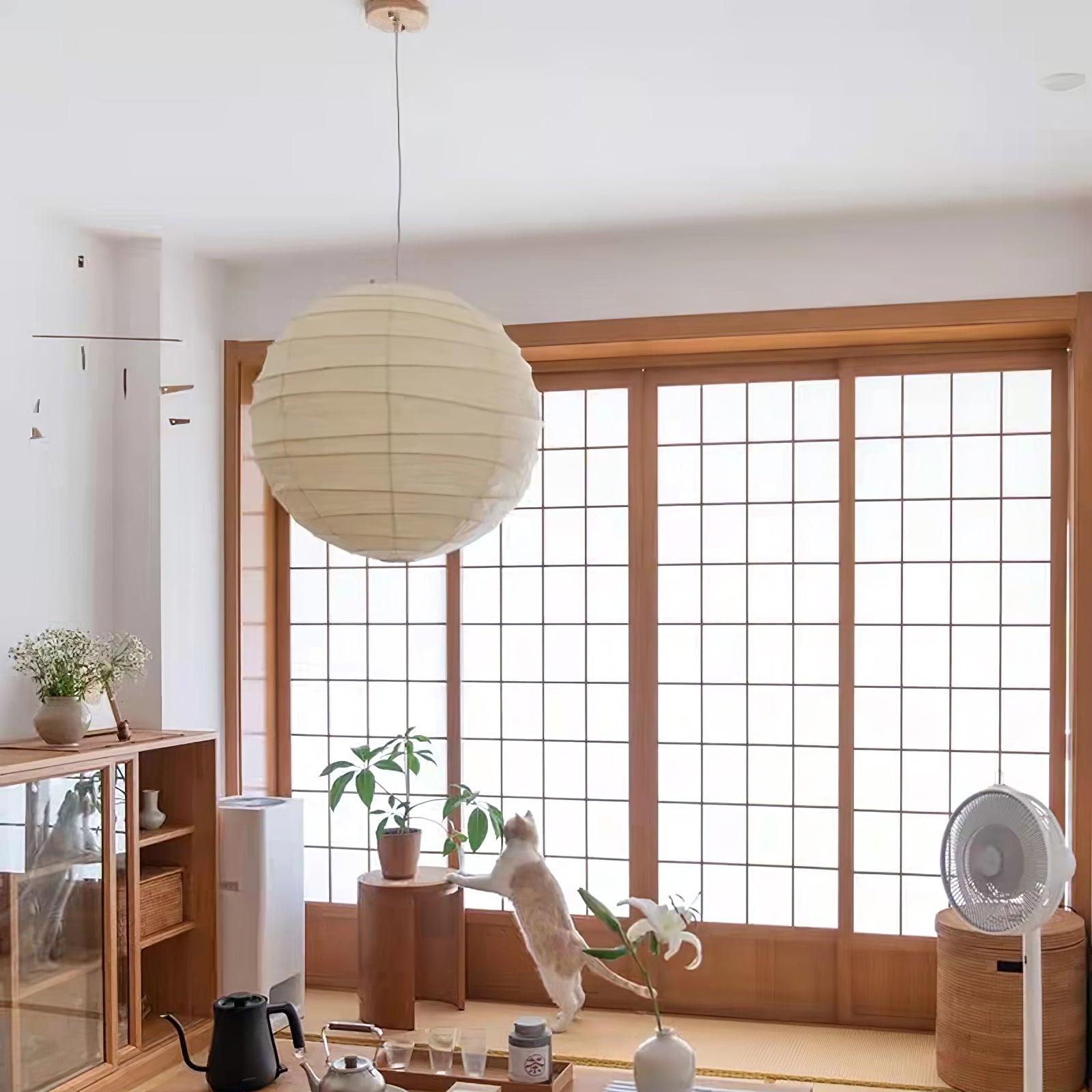 Washi Paper Pendant Lamp - Cueteks