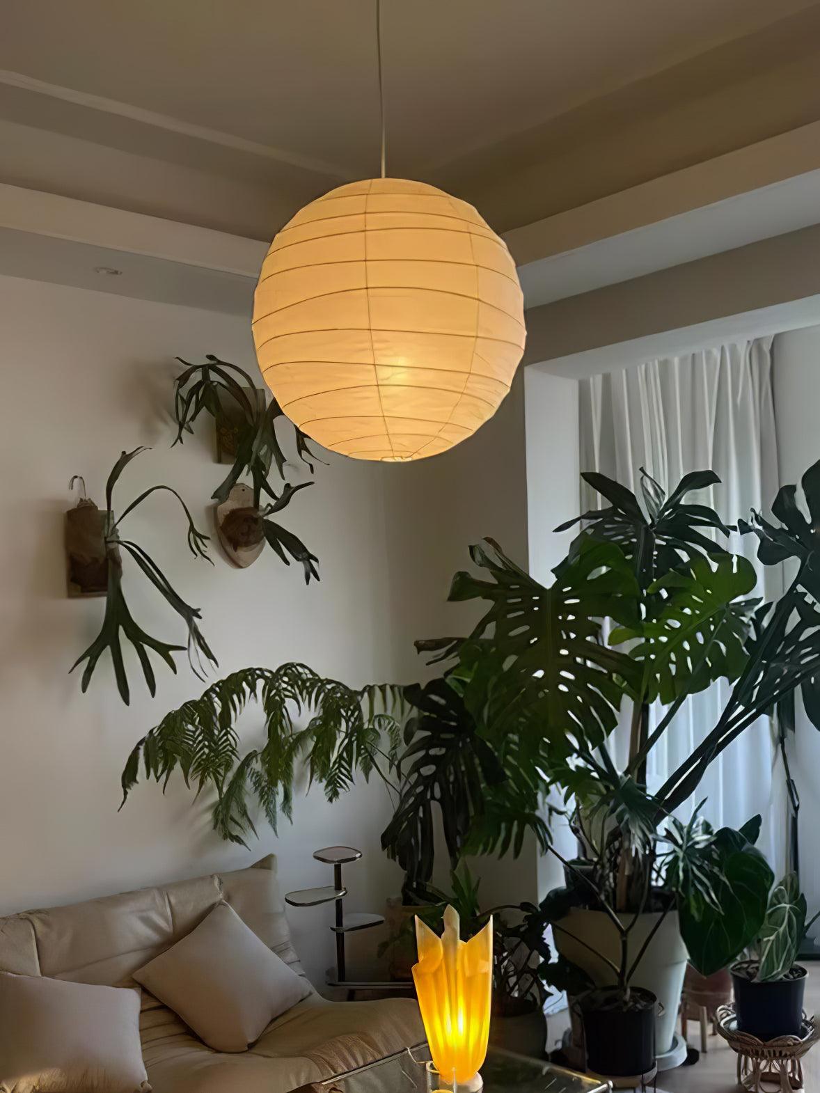 Washi Paper Pendant Lamp - Cueteks