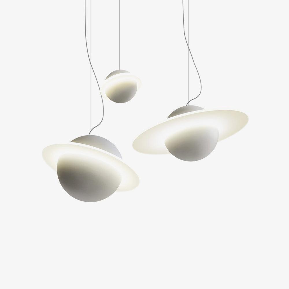 Jupiter Ring white LED pendant light