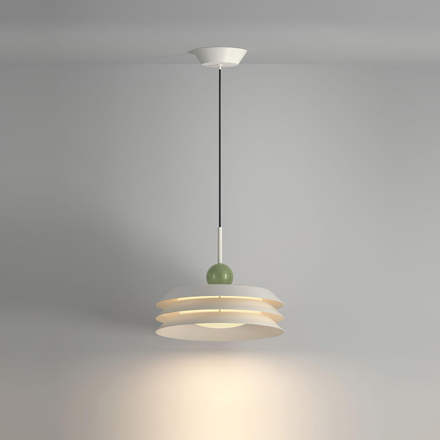Morandi layered LED pendant light