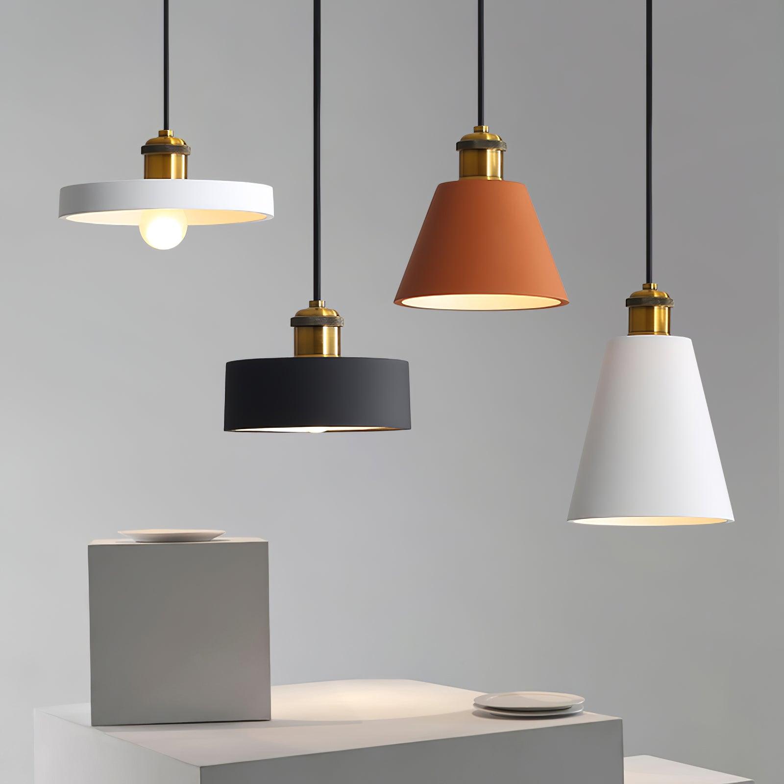 Black White and Orange geometric shades together