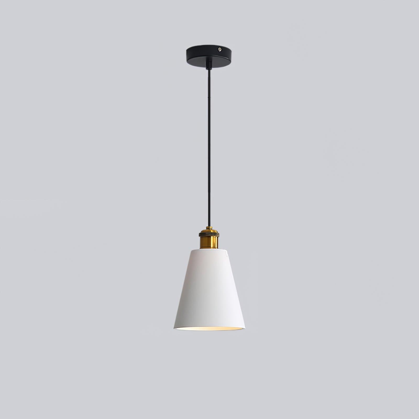 Model A White tall cone pendant