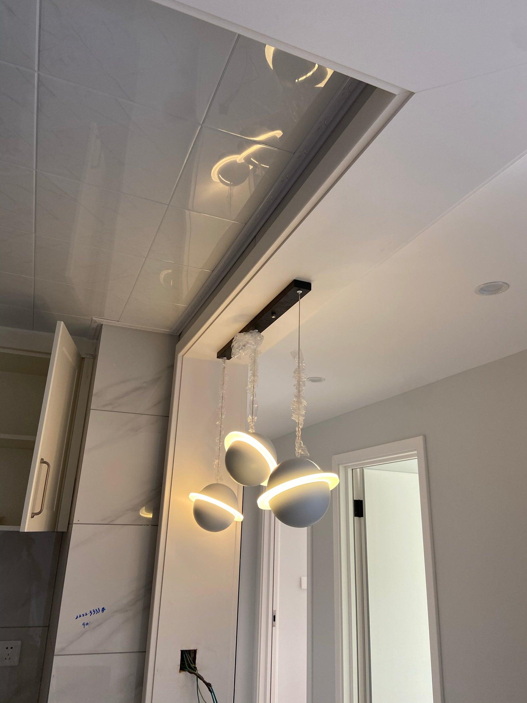 Jupiter Ring white LED pendant light
