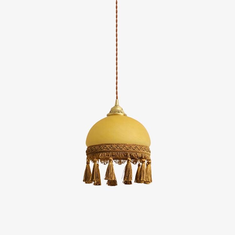 French Tassels Brass Pendant Light - Cueteks