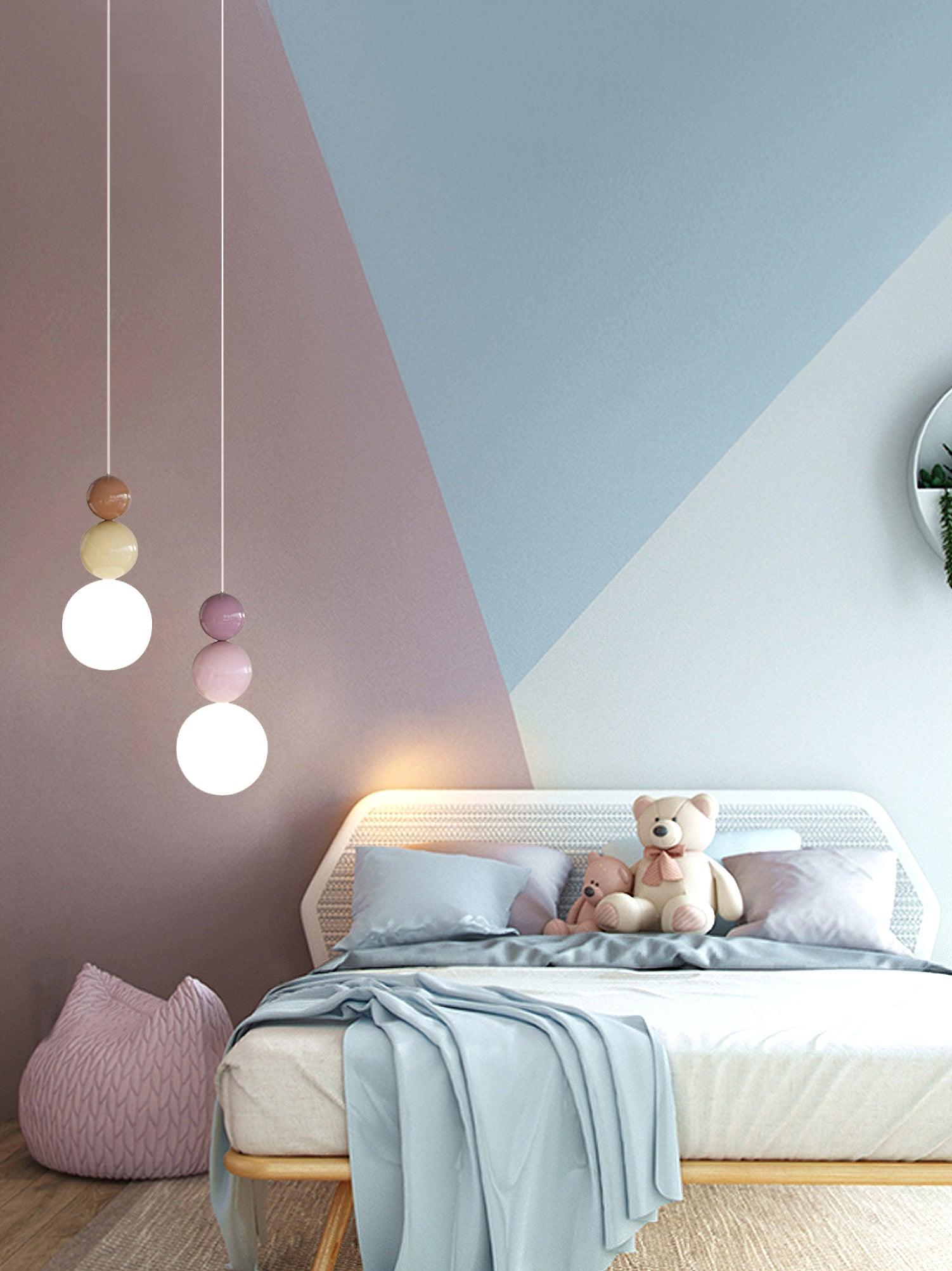 Acrylic Three Ball Pendant Lamp - Cueteks