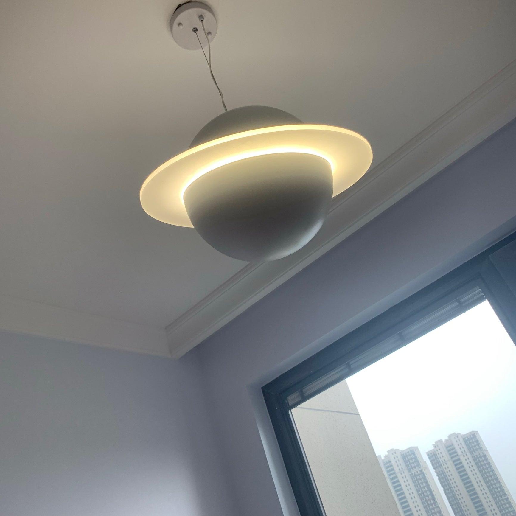 Jupiter Ring white LED pendant light