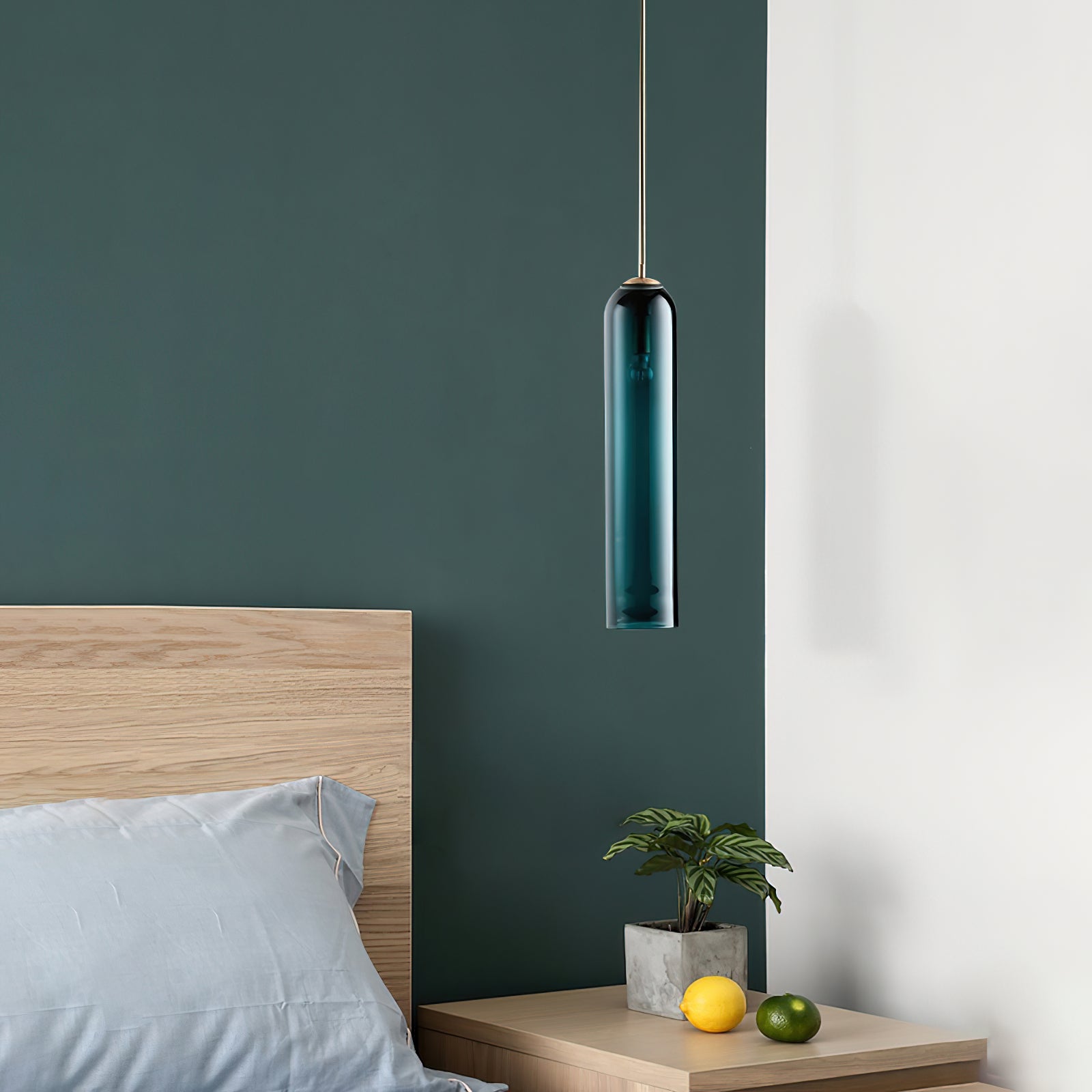Long Tube Glass Pendant Light - Cueteks