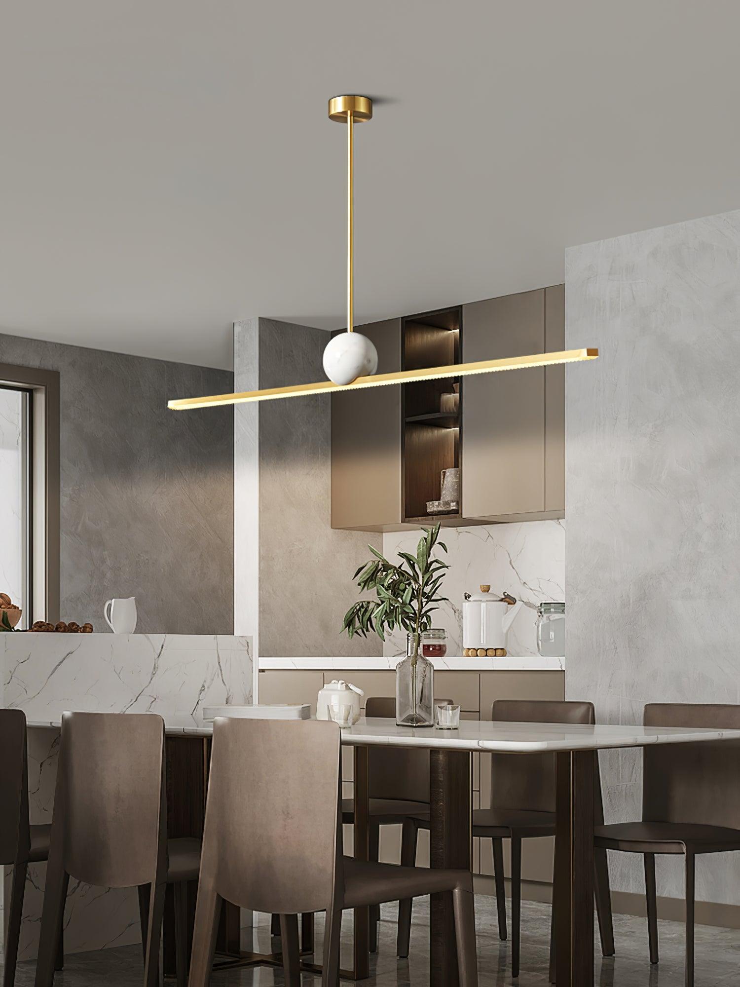 Marble Linear Pendant Lamp - Cueteks