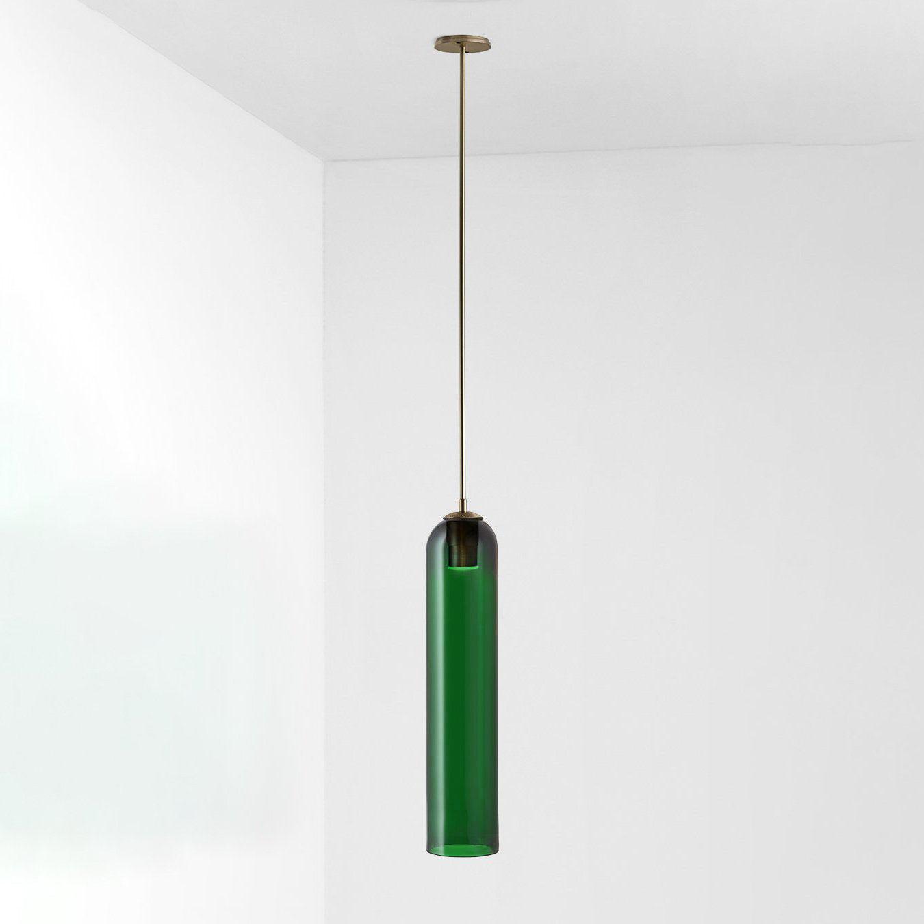 Long Tube Glass Pendant Light - Cueteks