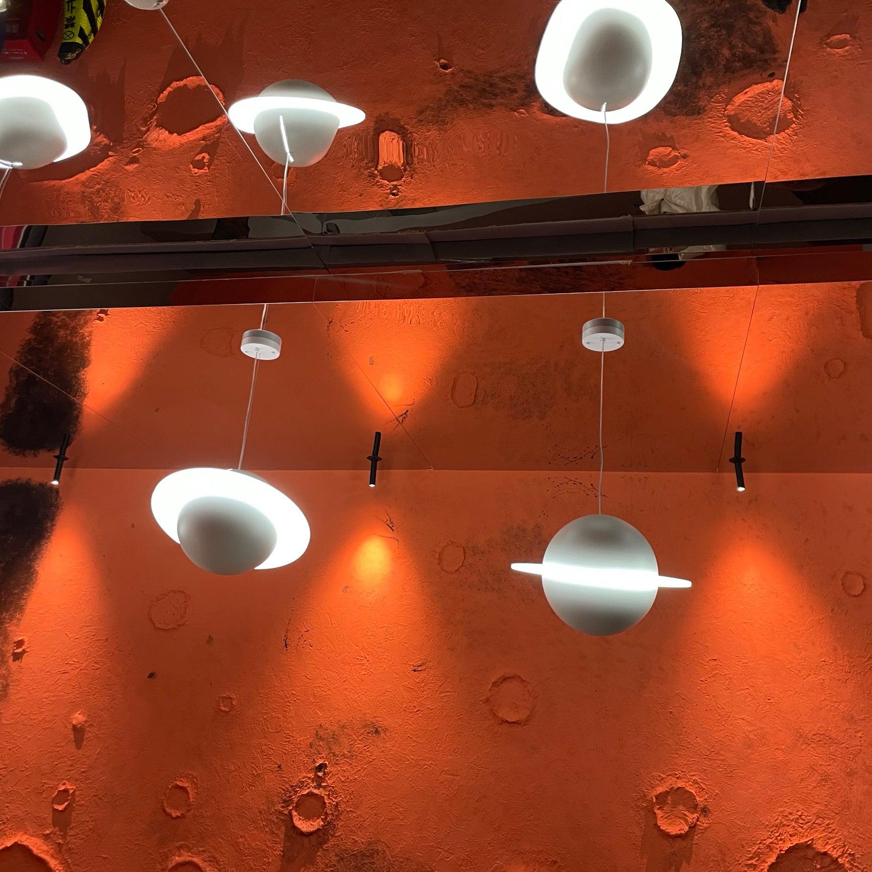 Jupiter Ring white LED pendant light