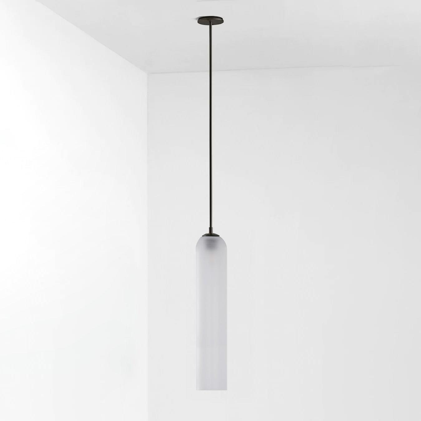 Long Tube Glass Pendant Light - Cueteks