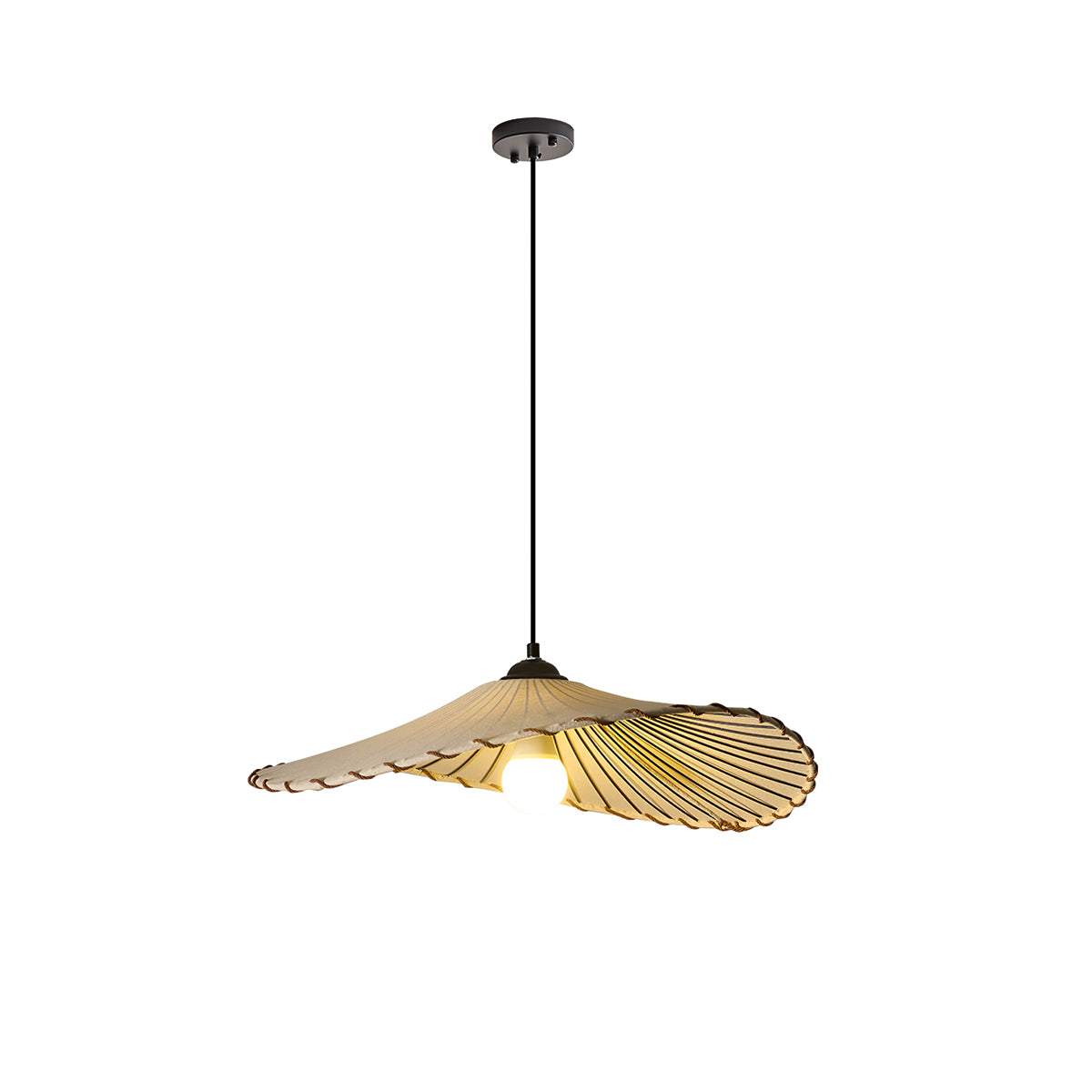 Lotus Leaf Fabric Pendant Light - Cueteks