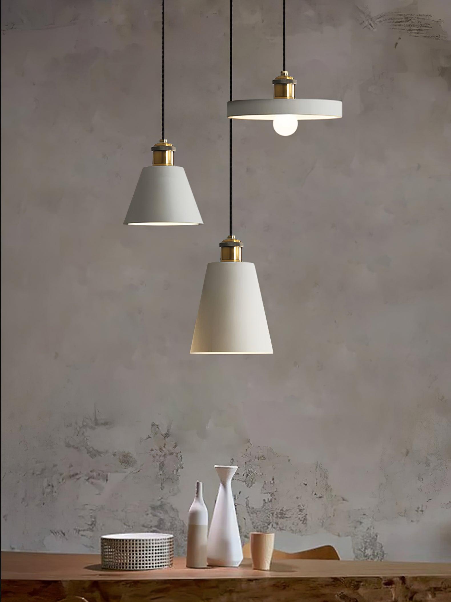 Two cones and a disc in a neutral interior