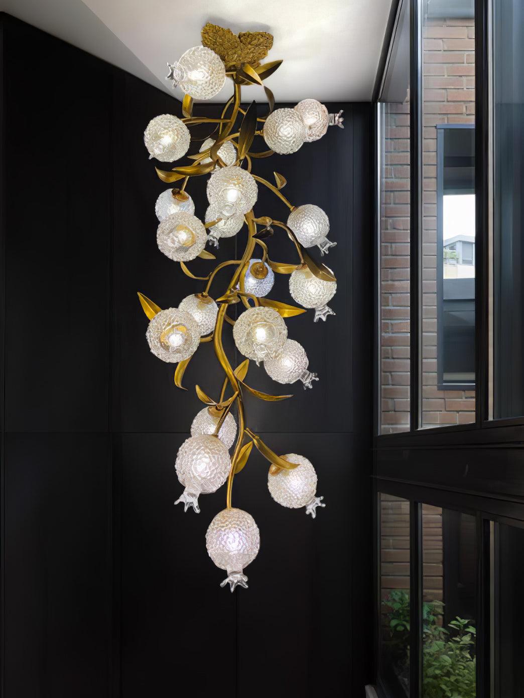 Pomegranate Brass Ceiling Lamp - Cueteks