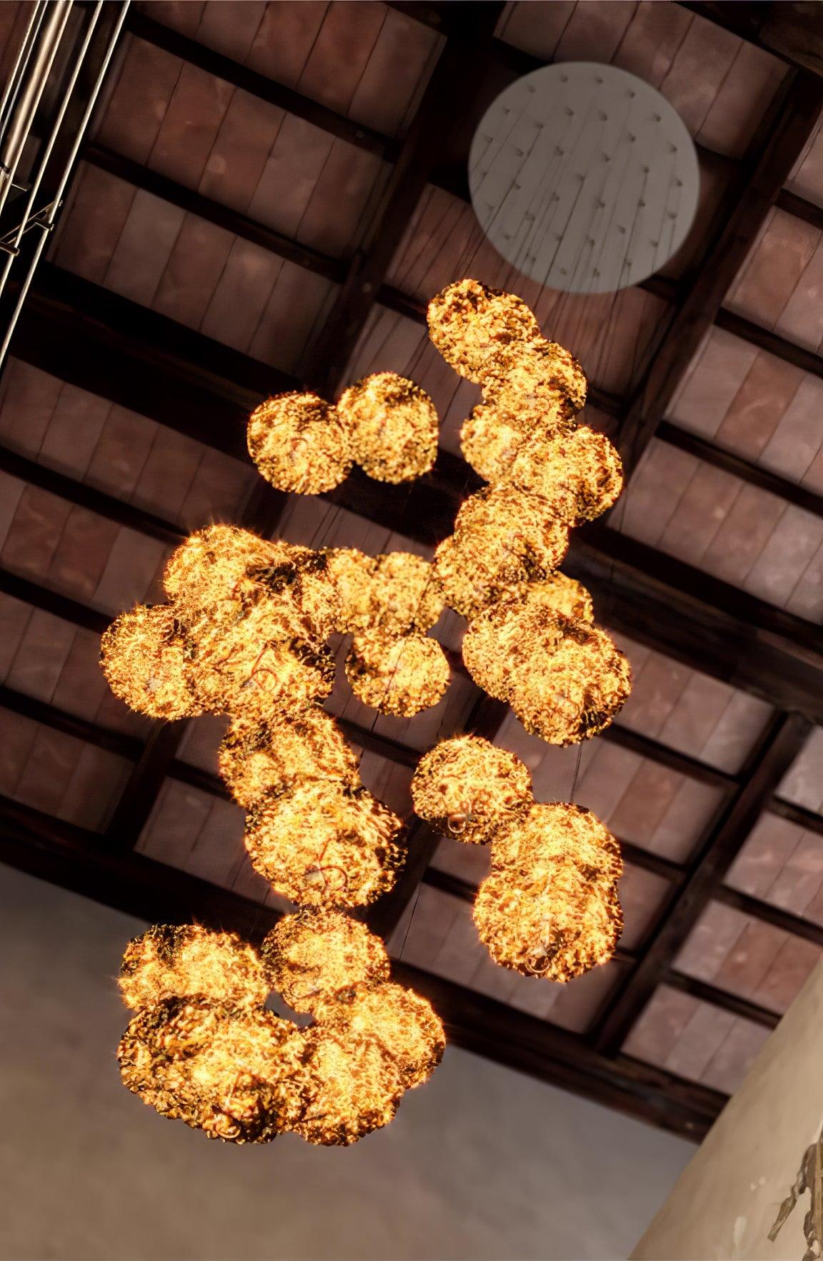 Brass Aviary Constellation Chandelier - Cueteks