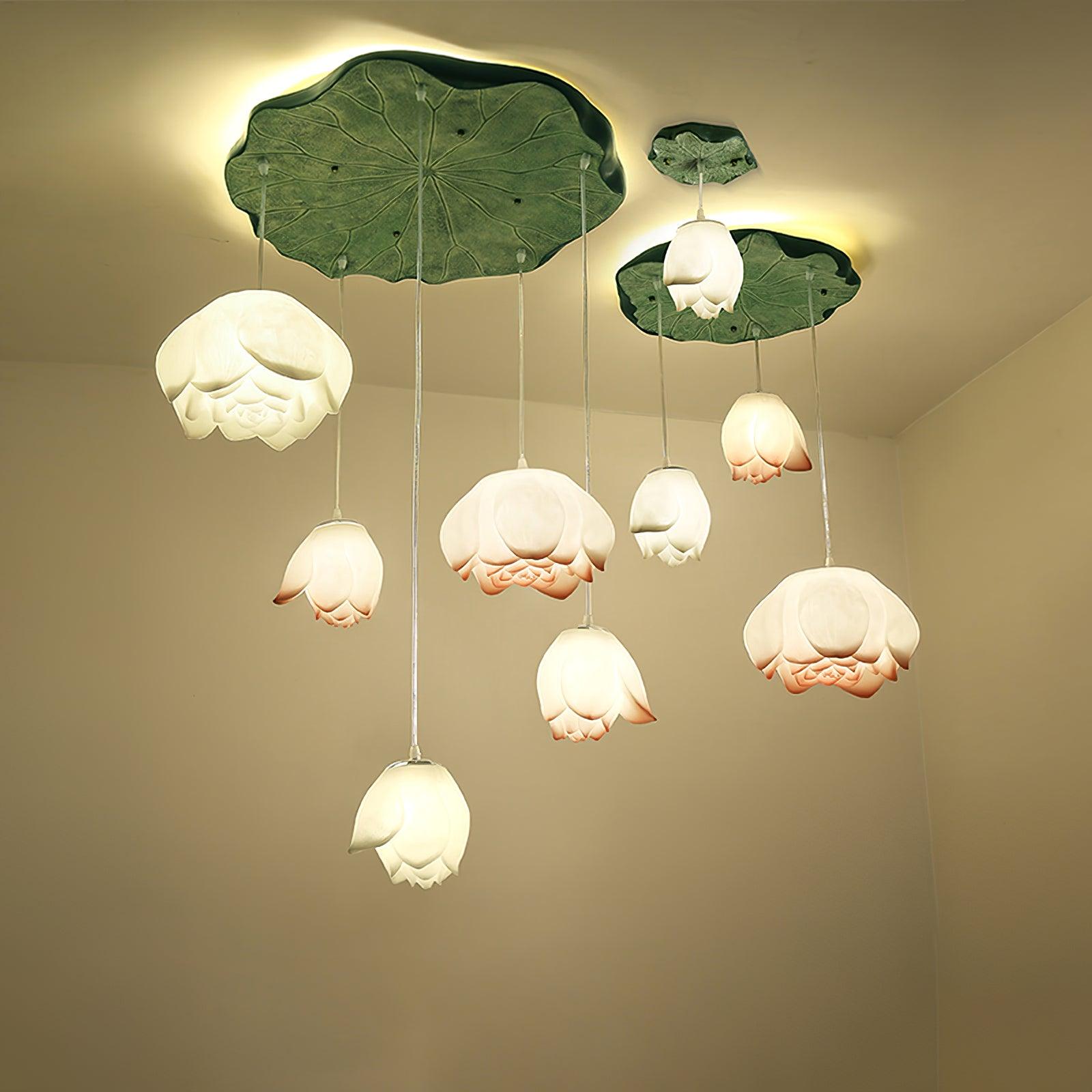 Lotus Chandelier - Cueteks