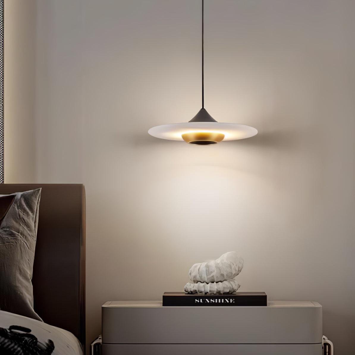 Flying Saucer Marble Pendant Lamp - Cueteks