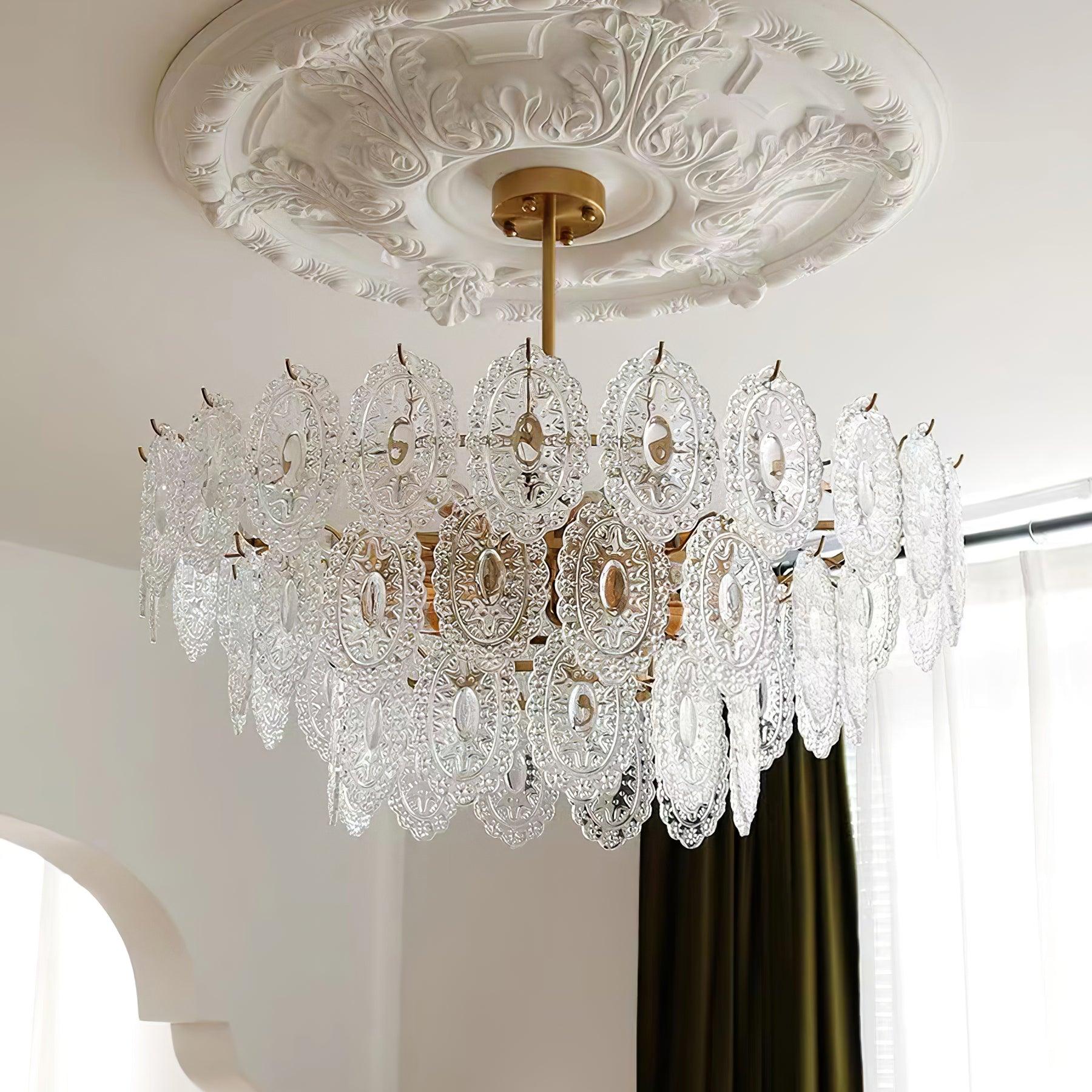 Wave Glass Chandelier - Cueteks