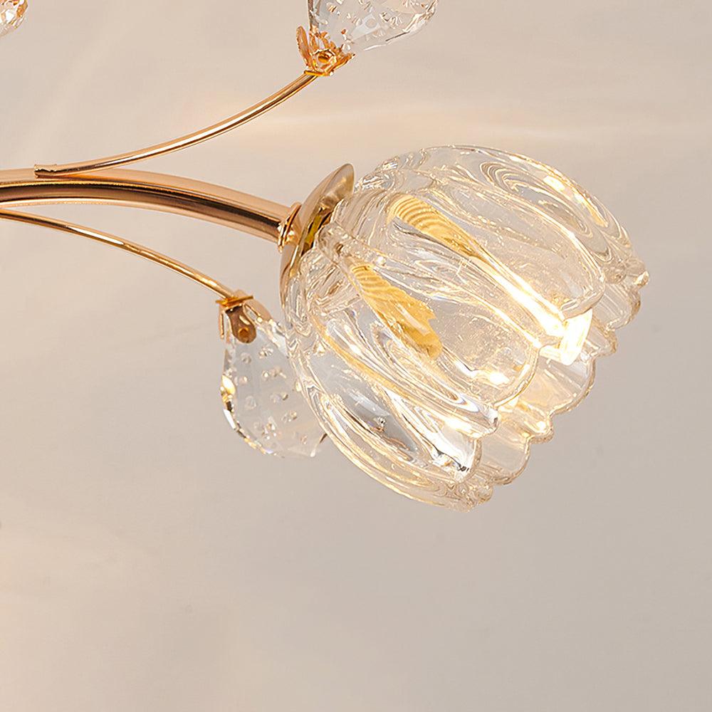 Crystal Flower Ceiling Light - Cueteks